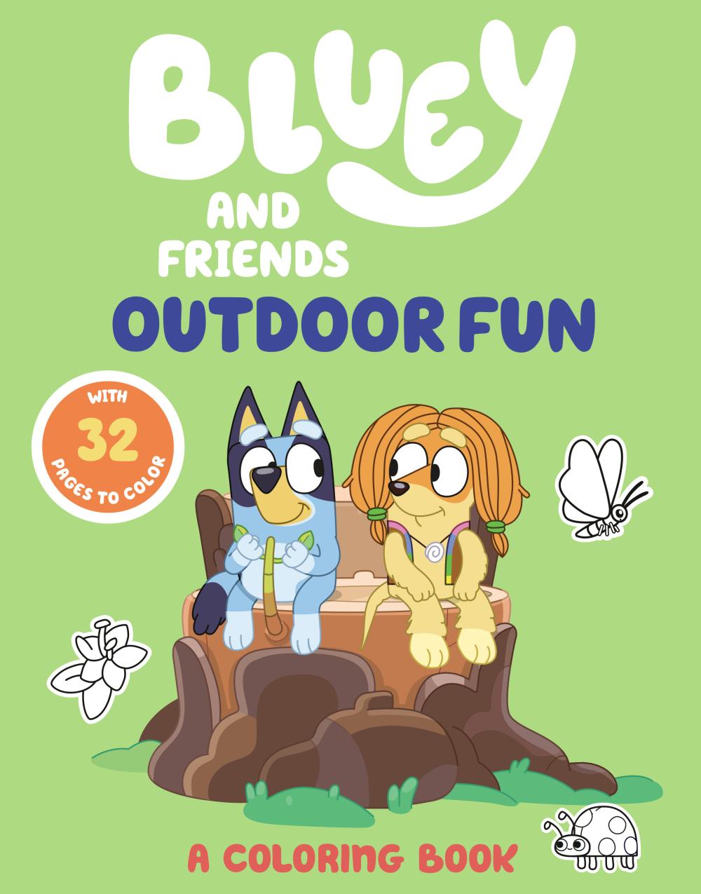 BLUEY AND FRIENDS OUTDOOR FUN A COLORING BOOK TP