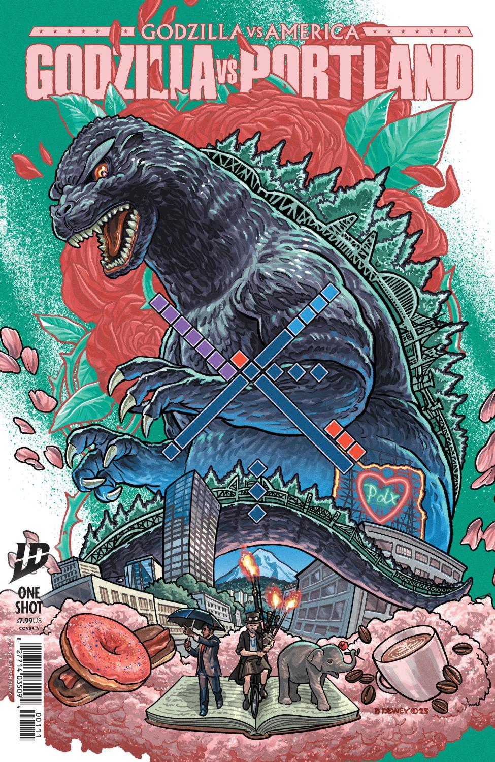 GODZILLA VS AMERICA PORTLAND CVR A DEWEY