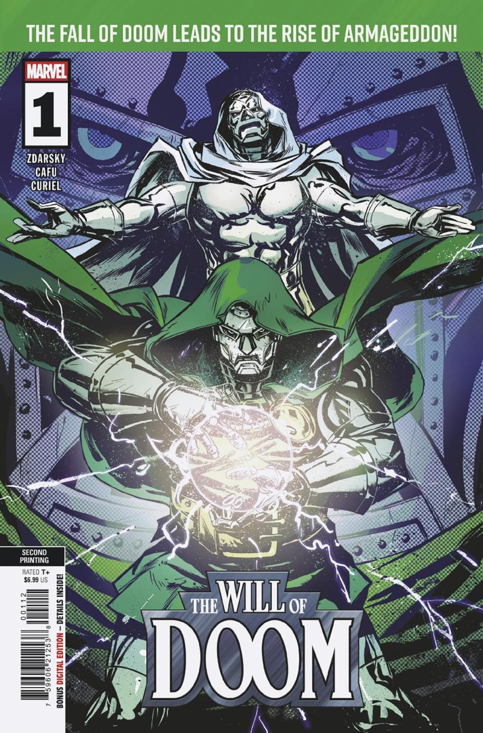 THE WILL OF DOOM #1 SANFORD GREENE 2ND PRINTING VAR