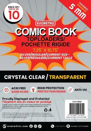 EVORETRO COMIC BOOK TOPLOADERS 10 PACK