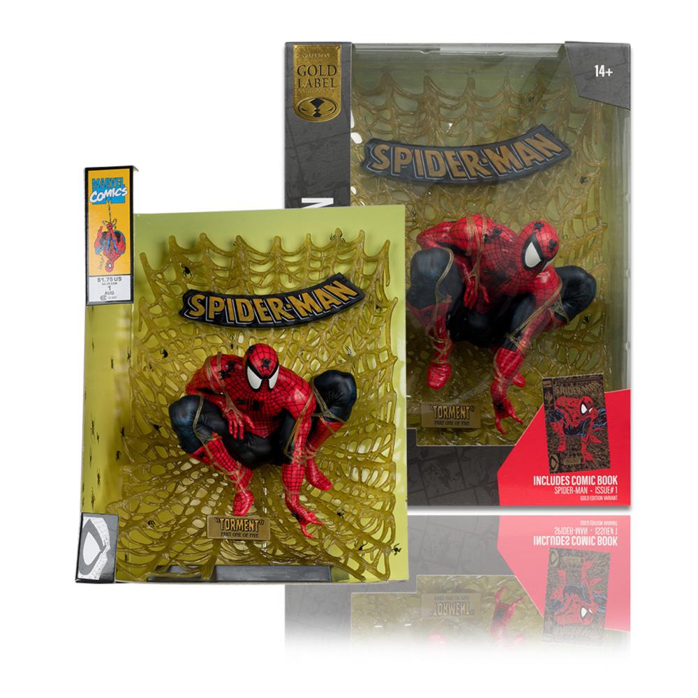MARVEL COLLECTION SPIDER-MAN TODD MCFARLANE BLACK AND GOLD