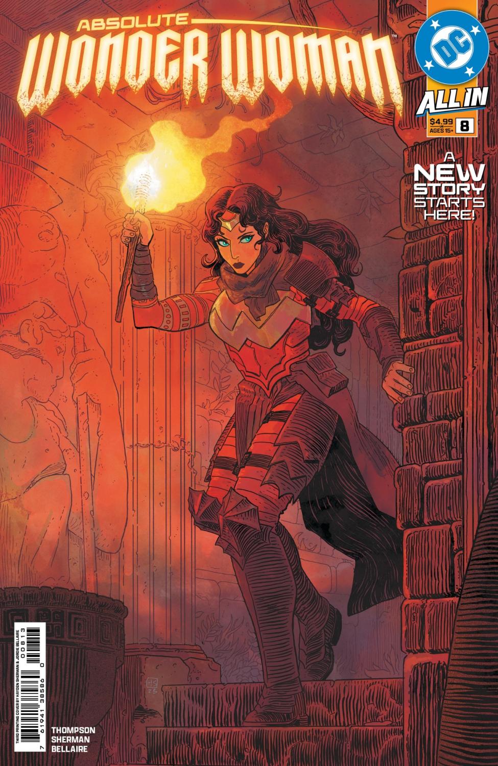 ABSOLUTE WONDER WOMAN #8 3RD PRINT CVR A