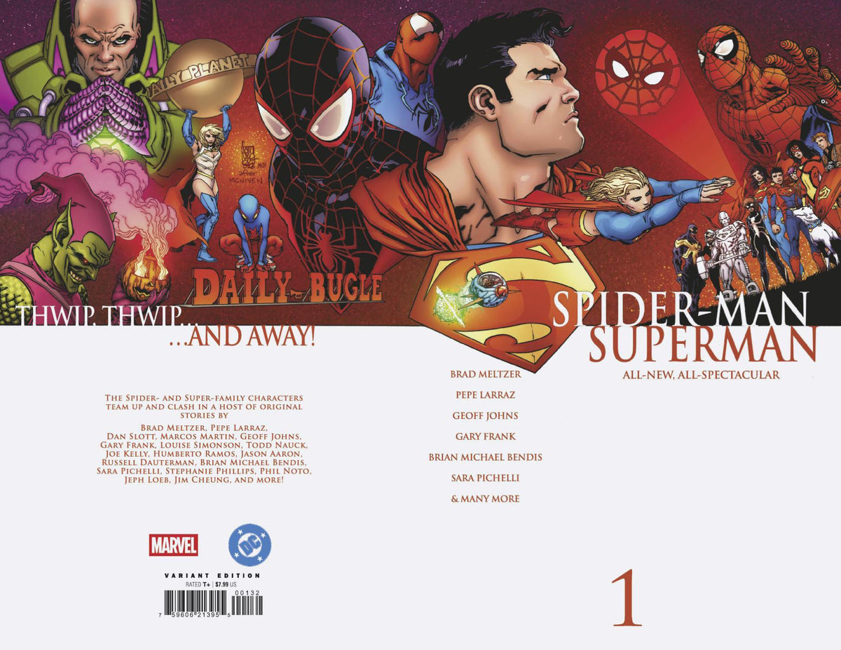 MARVEL DC SPIDER-MAN SUPERMAN #1 1:25 INCV GIUSEPPE CAMUNCOLI HOMAGE VAR