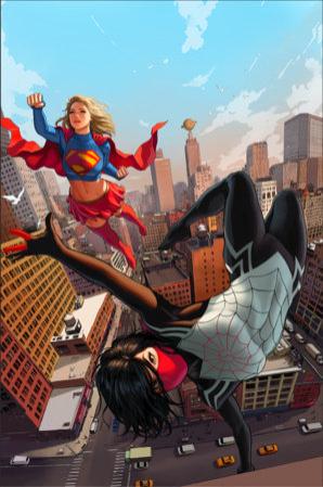 MARVEL DC SPIDER-MAN SUPERMAN #1 1:100 INCV IVAN TALAVERA VIRGIN VAR