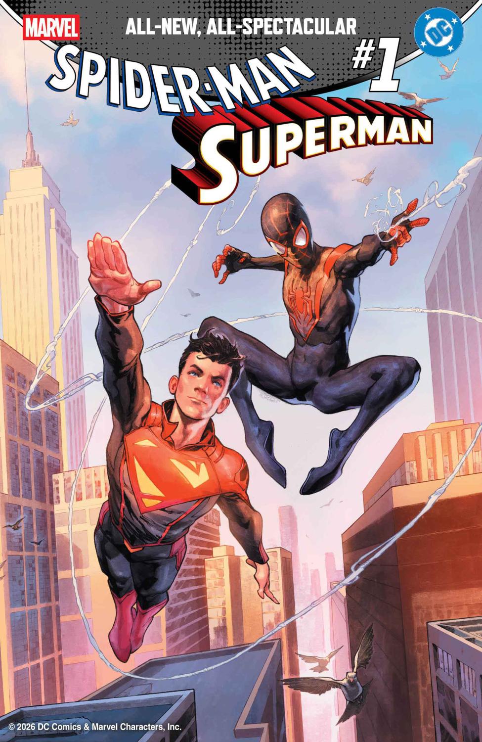MARVEL DC SPIDER-MAN SUPERMAN #1 1:50 INCV JEROME OPENA VAR