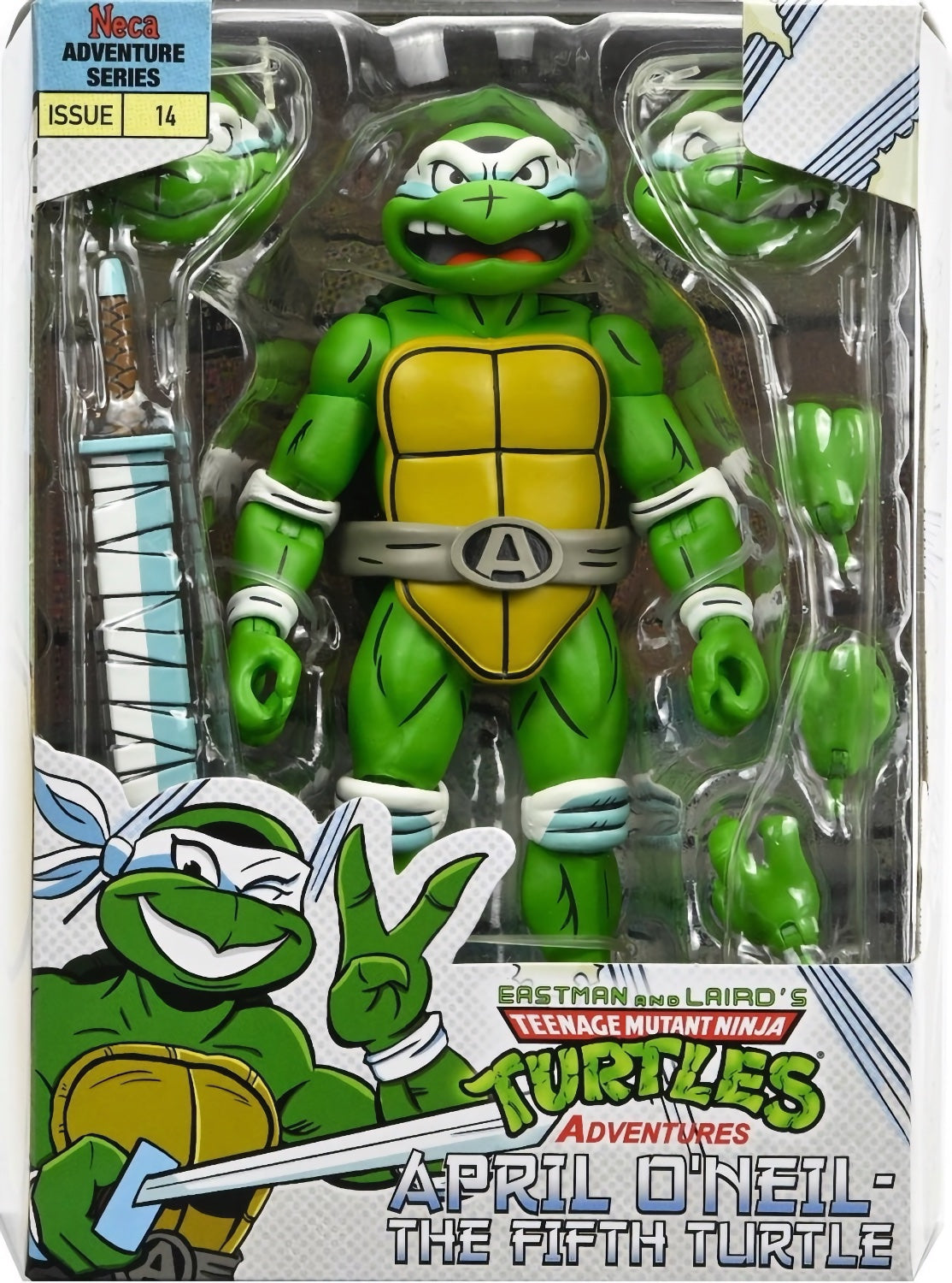 TMNT ARCHIE COMICS APRIL AS THE 5TH TURTLE