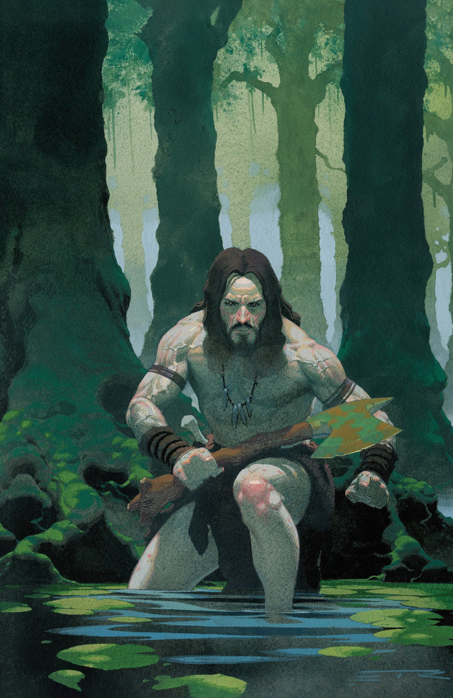BRZRKR LIGHT DRAWS BREATH #1 CVR J RIBIC FULL ART VAR