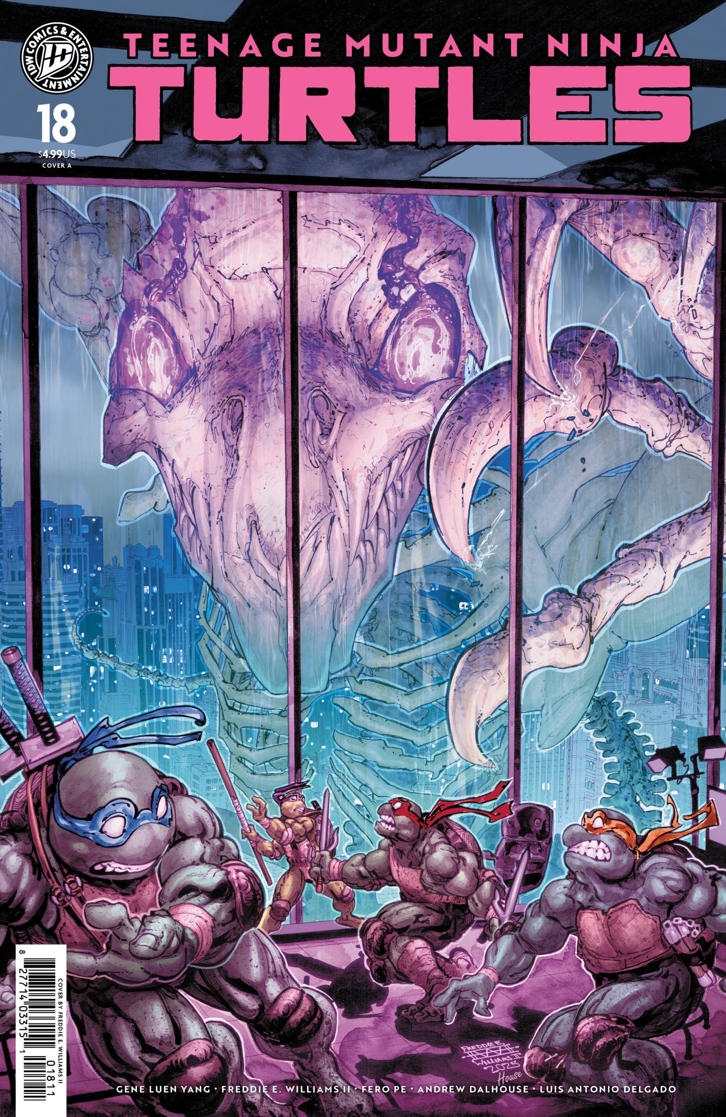 TEENAGE MUTANT NINJA TURTLES #18 CVR A WILLIAMS II
