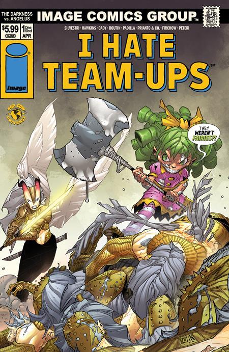 DARKNESS VS ANGELUS ONE SHOT CVR F PAT BOUTIN I HATE FAIRYLAND TEAM UP VAR