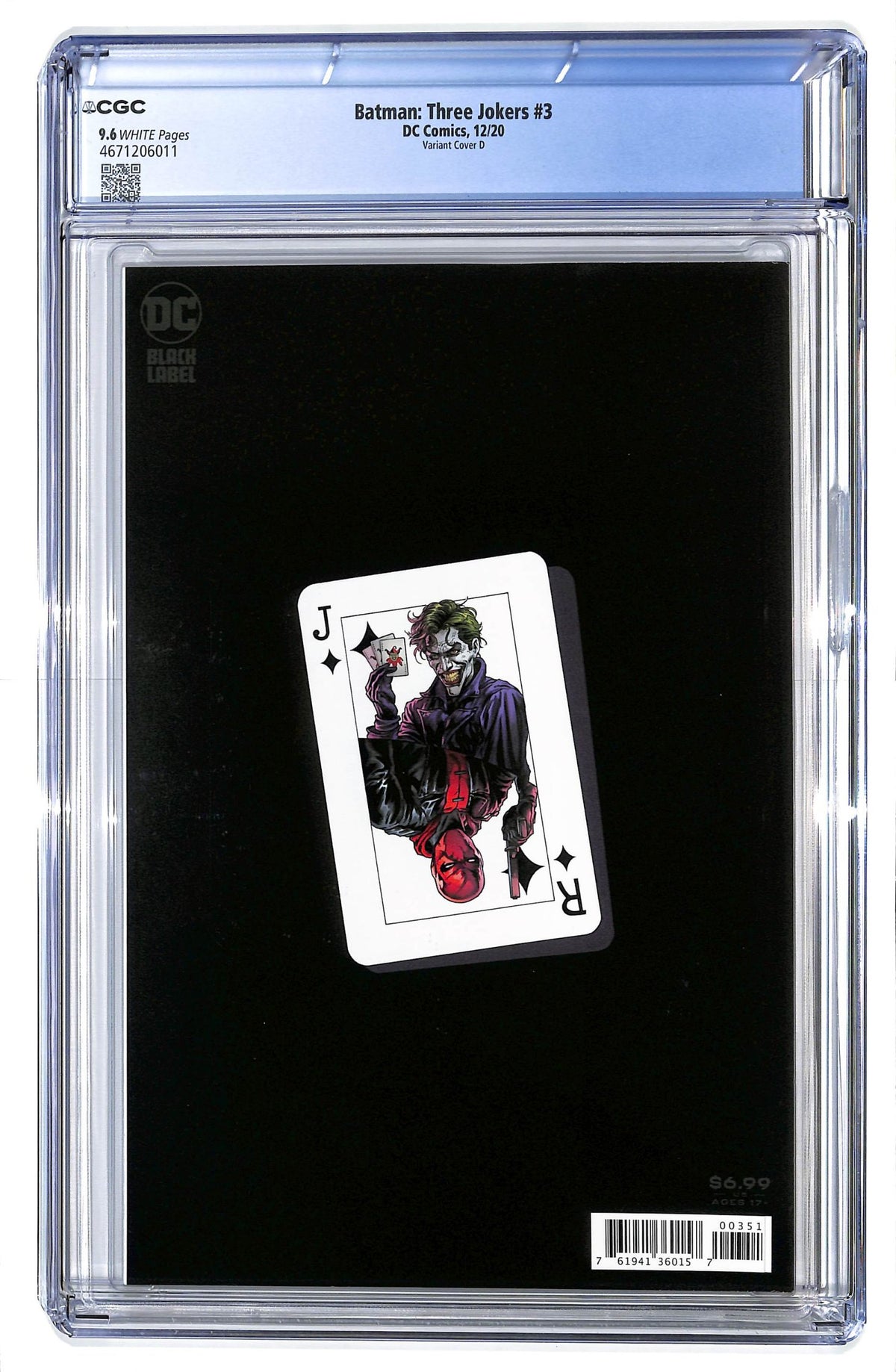 Batman: Three Jokers 2020 #3 Jason Fabok Stand-Up Comedian Variant Cover - CGC 9.6 - $45.00