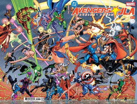 AVENGERS JLA #2 FACSIMILE EDITION CVR D GEORGE PEREZ FOIL VAR (OF 4)