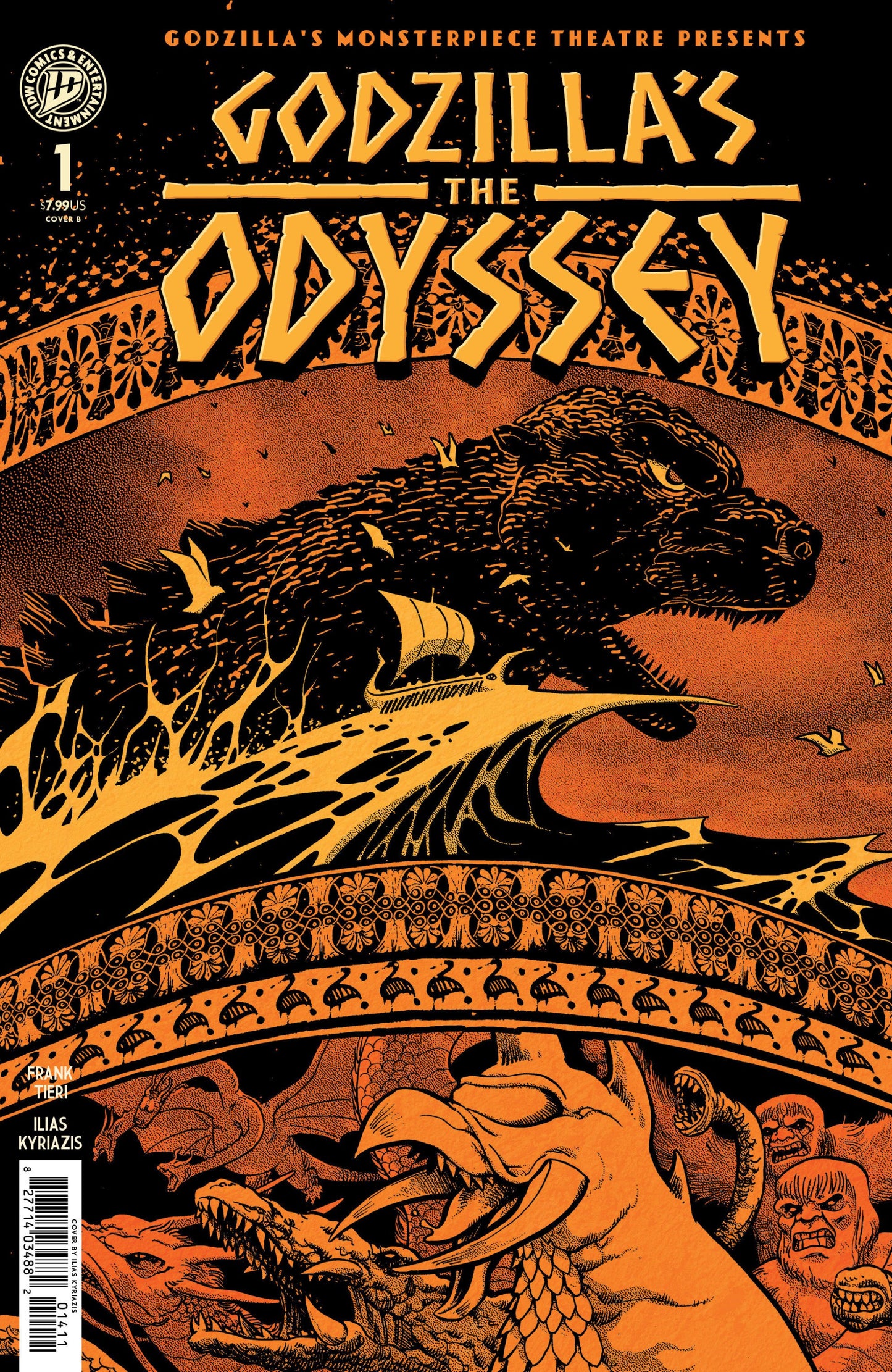 GODZILLAS MONSTERPIECE THEATRE PRESENTS GODZILLAS THE ODYSSEY CVR B KYRIAZIS VAR