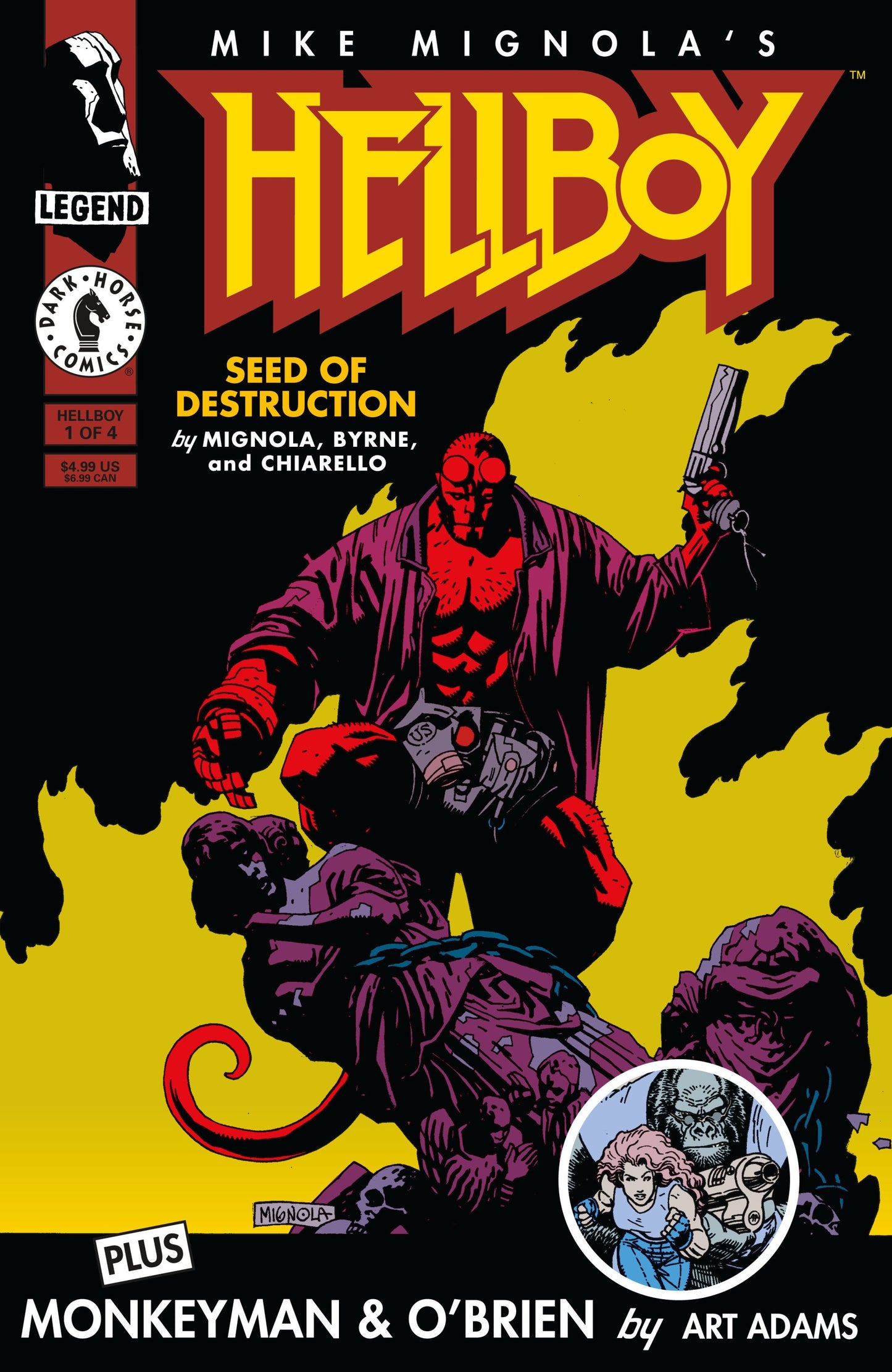 HELLBOY SEED OF DESTRUCTION #1 FACSIMILE REPRINT CVR A MIKE MIGNOLA
