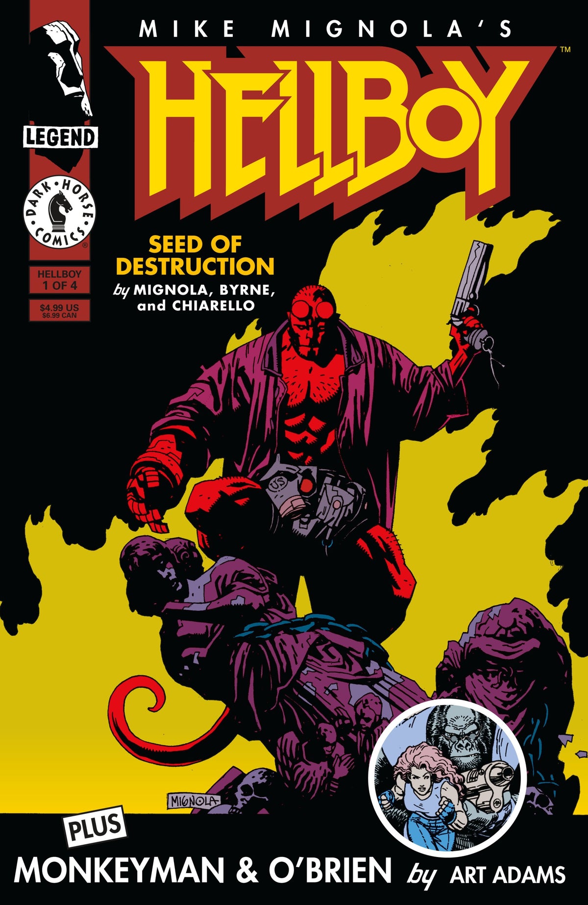 HELLBOY SEED OF DESTRUCTION #1 FACSIMILE REPRINT CVR A MIKE MIGNOLA
