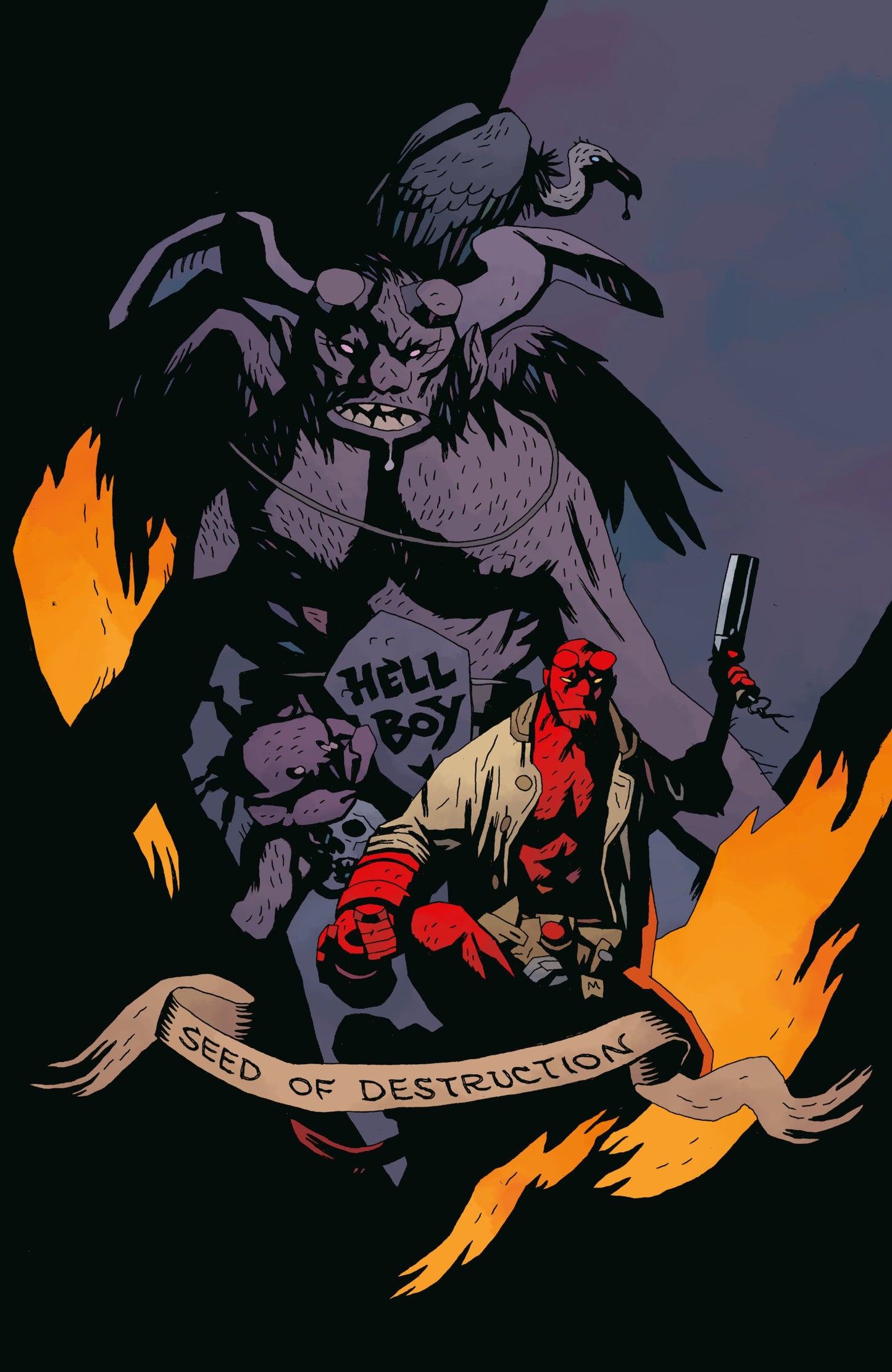 HELLBOY SEED OF DESTRUCTION #1 CVR B 1:25 INCV MIKE MIGNOLA FACSIMILE VAR