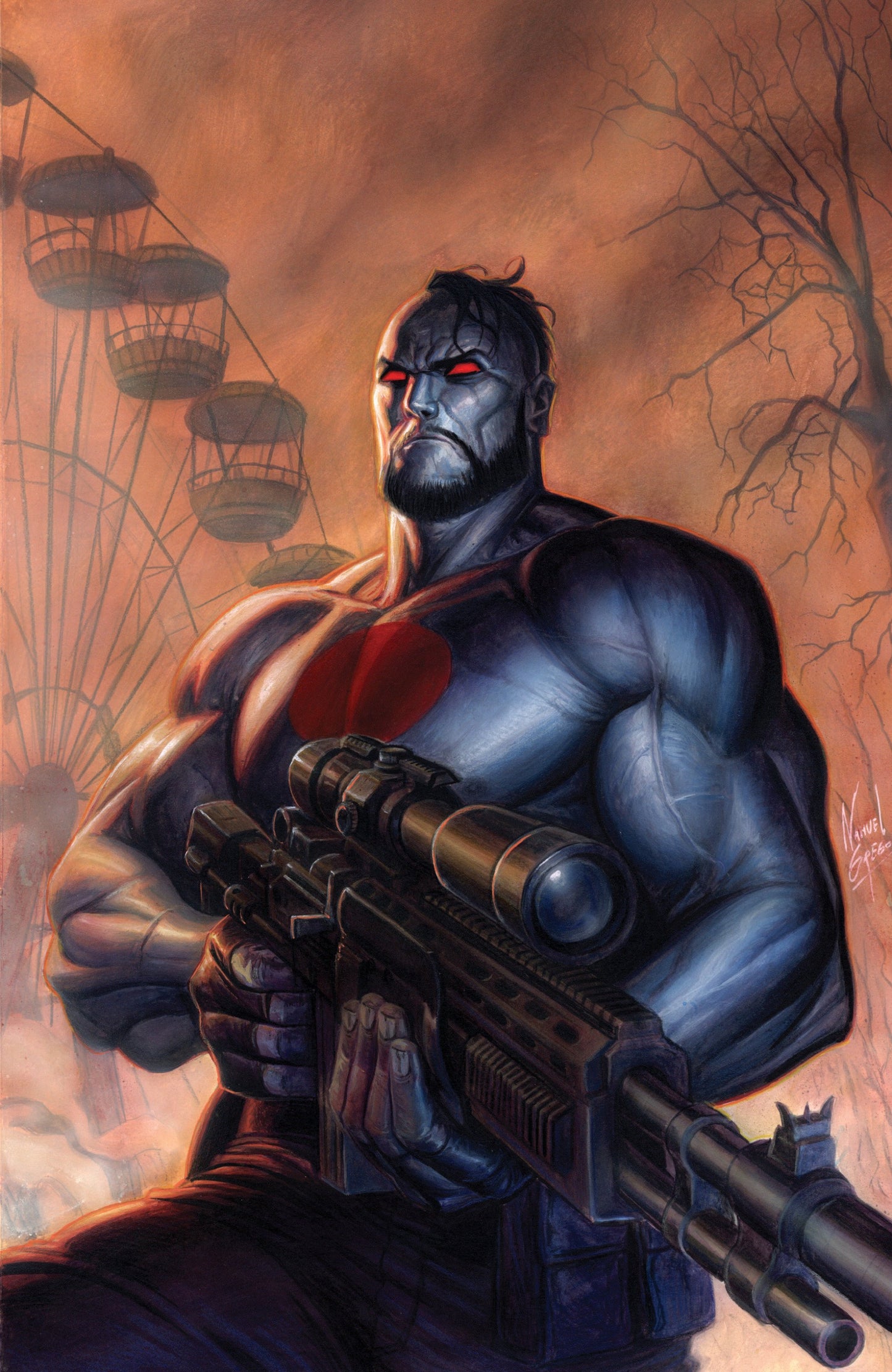 VALIANT BEYOND BLOODSHOT #5--MAN MADE HELL #2 VAR C GREGO FULL ART CVR C