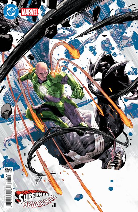 DC MARVEL SUPERMAN SPIDER-MAN #1 ONE SHOT SECOND PRINTING CVR C YASMINE PUTRI CARD STOCK VAR