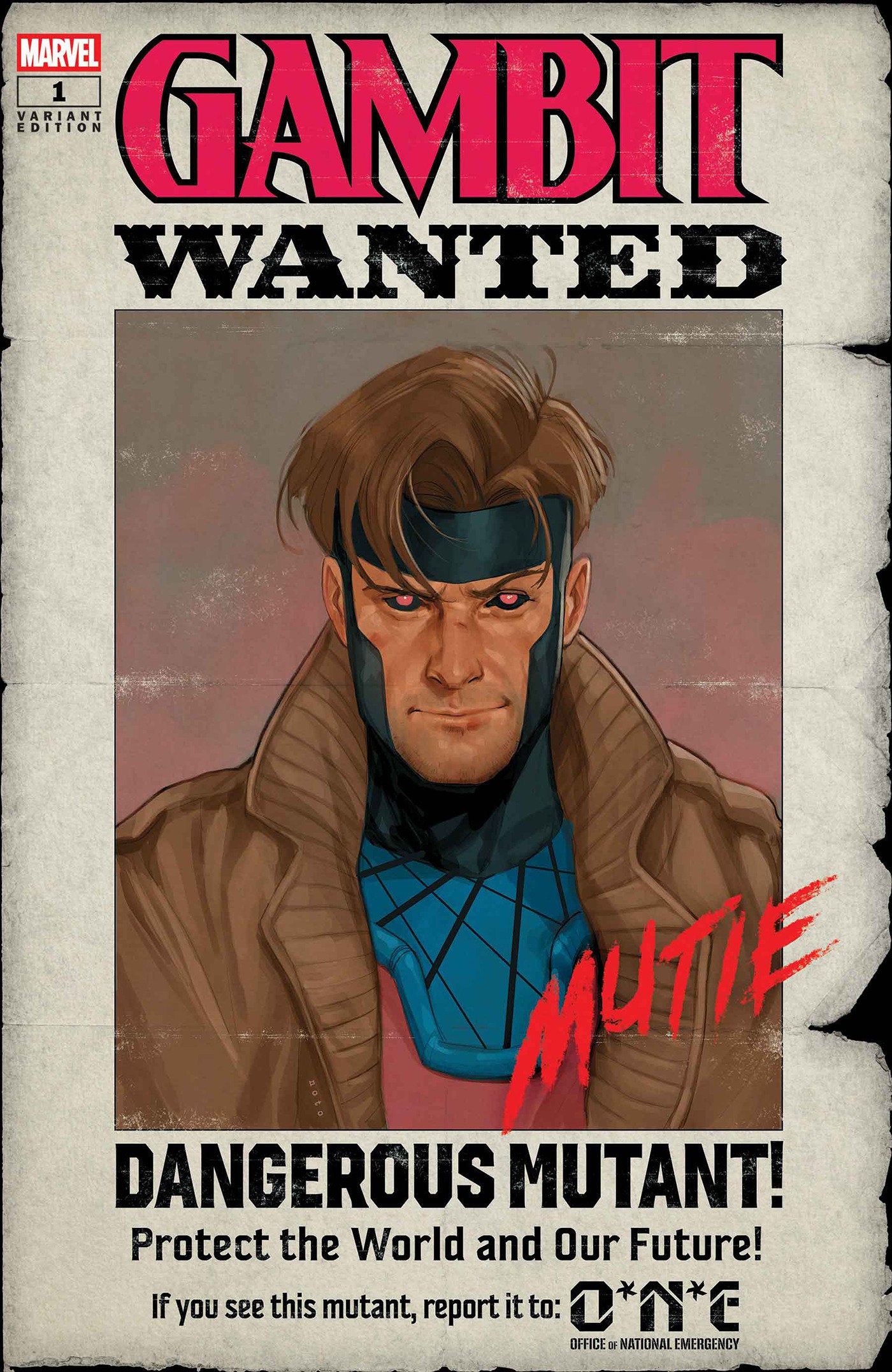 GAMBIT WANTED #1 CVR F PHIL NOTO WANTED MUTIE VAR
