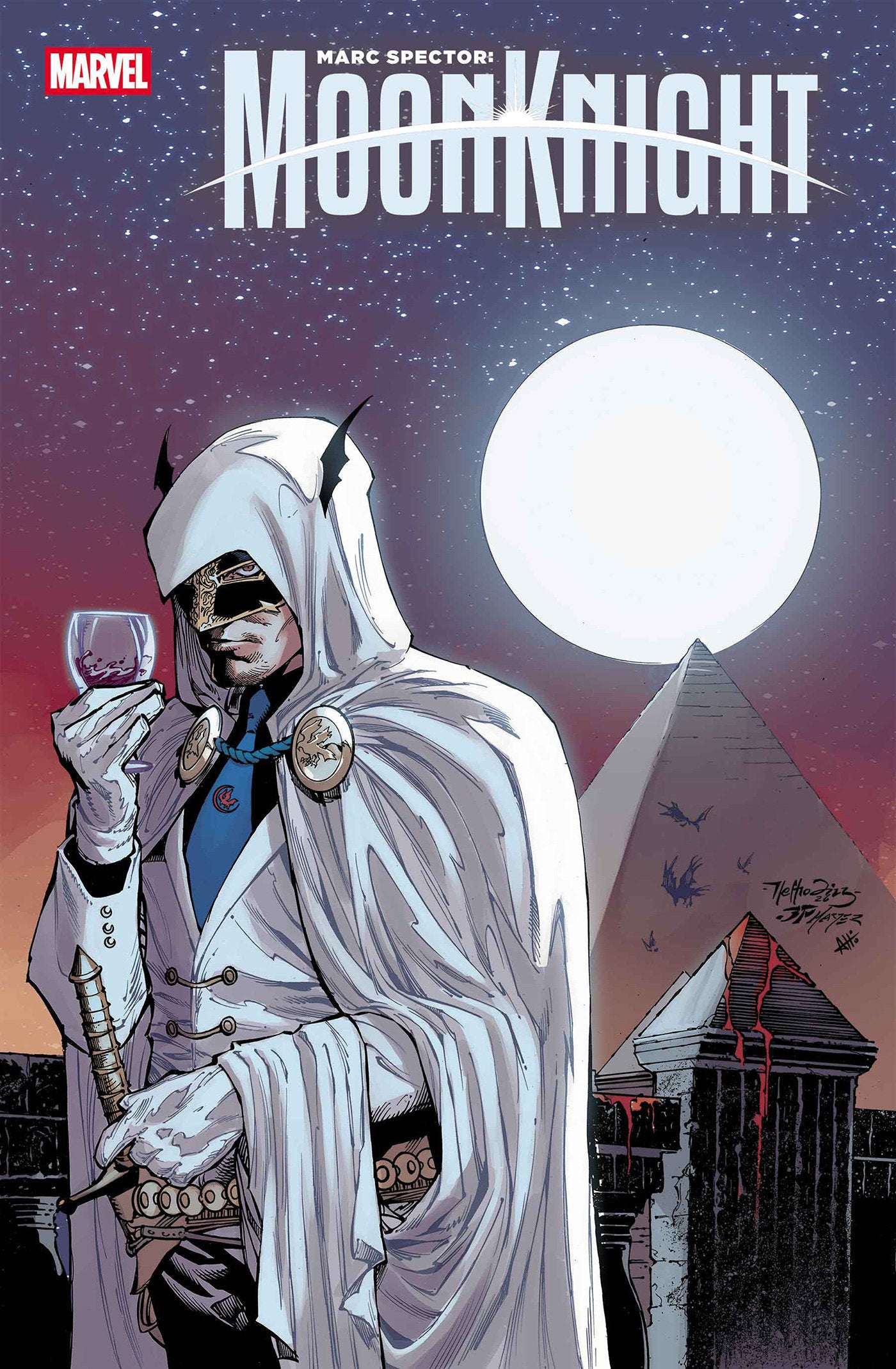 MARC SPECTOR MOON KNIGHT #6 NETHO DIAZ HELLFIRE COSTUME SWAP VAR CVR B