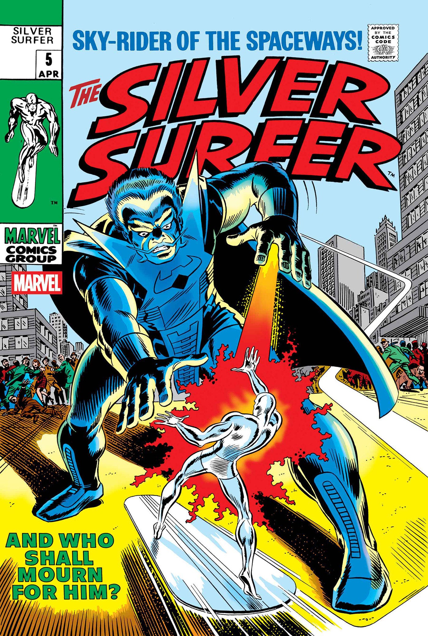 SILVER SURFER #5 FACSIMILE EDITION CVR B FOIL VAR