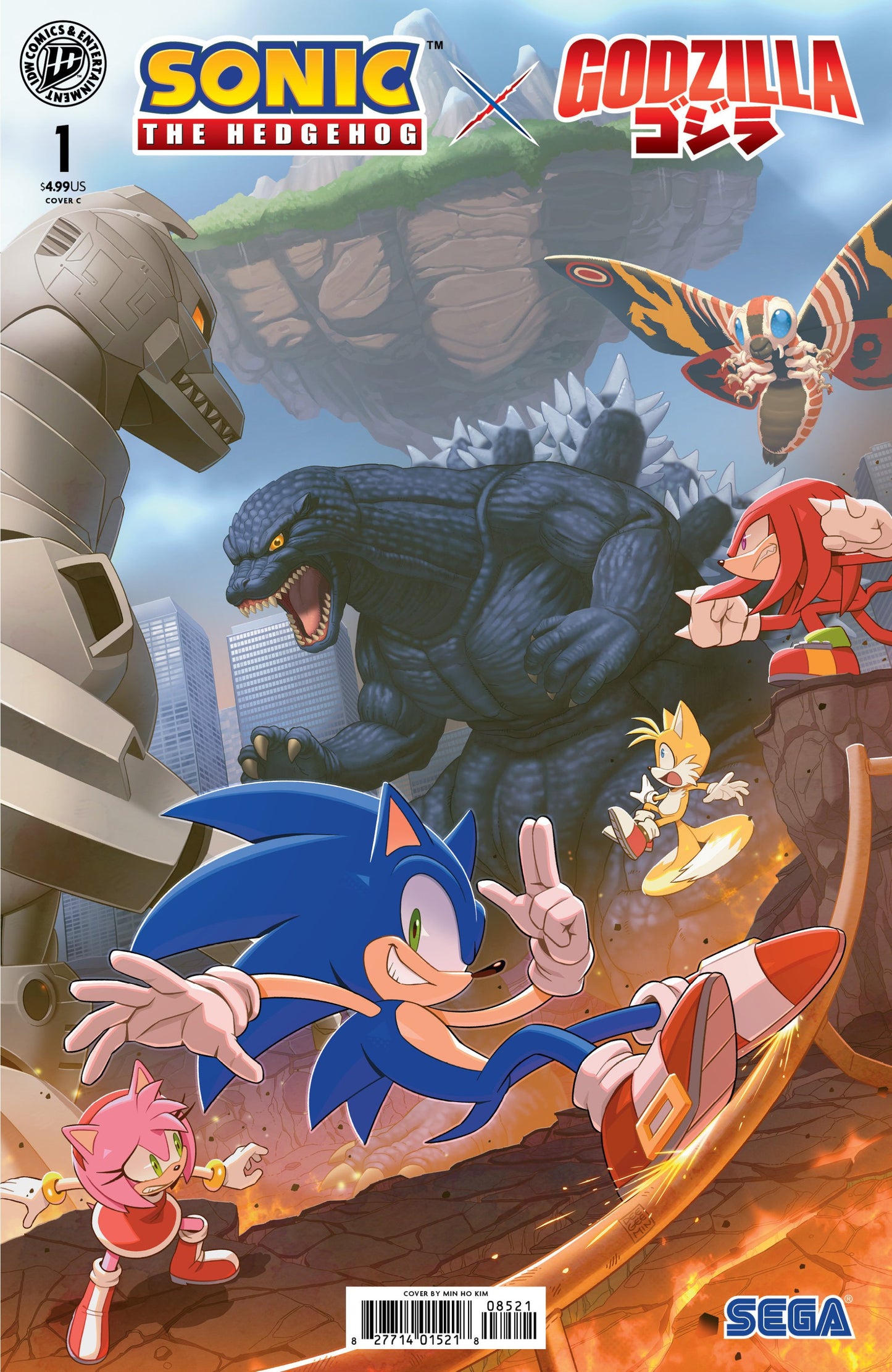 SONIC THE HEDGEHOG X GODZILLA #1 CVR C KIM VAR
