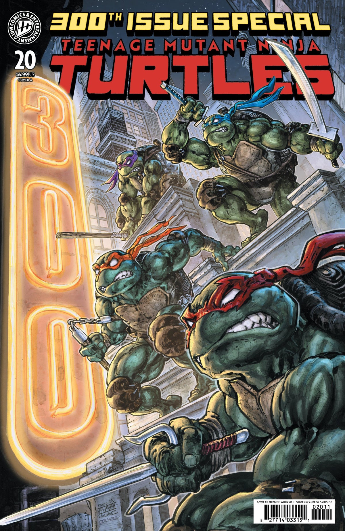 TEENAGE MUTANT NINJA TURTLES #20 CVR A 300TH ISSUE SPECIAL WILLIAMS II