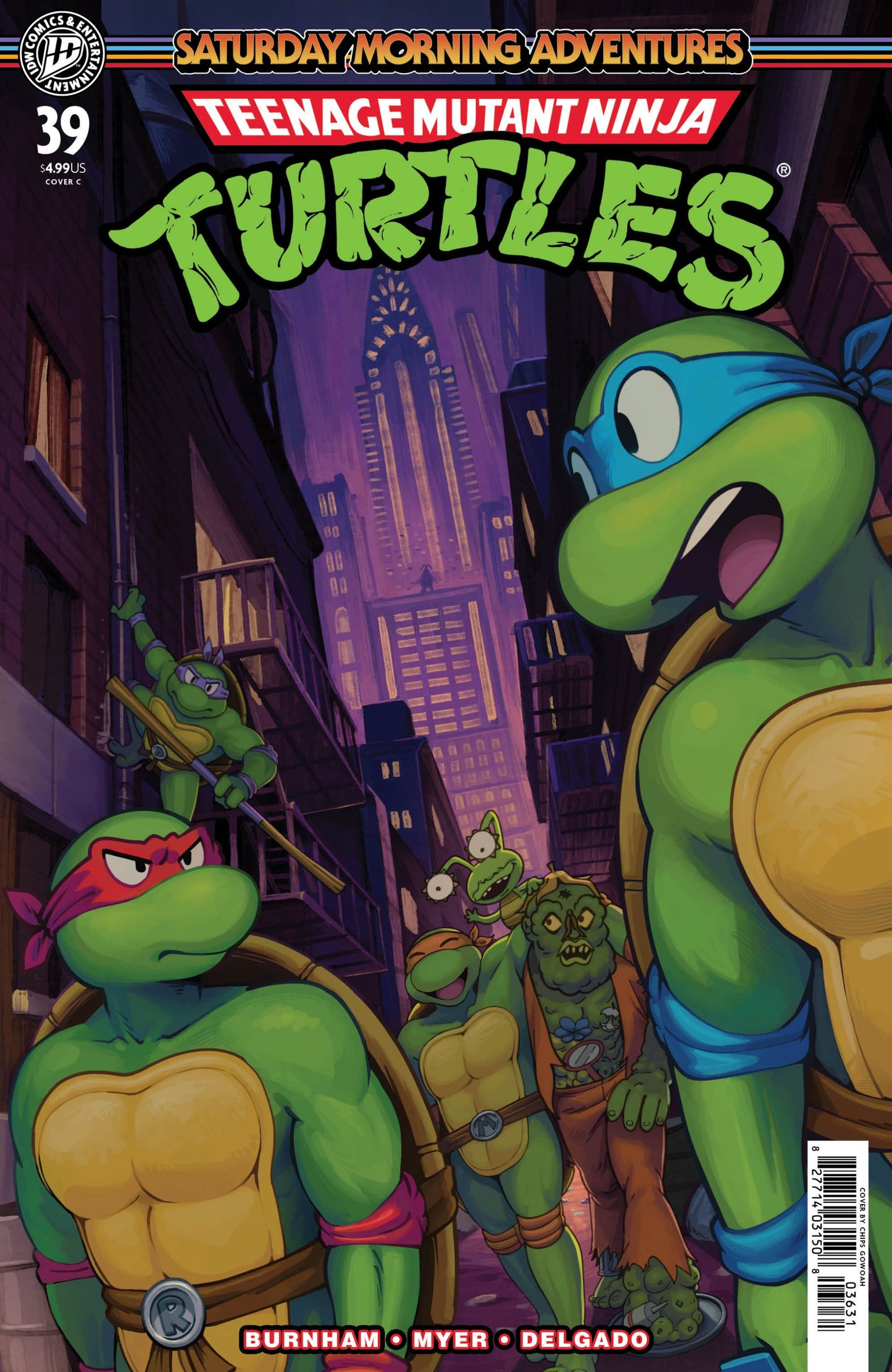 TEENAGE MUTANT NINJA TURTLES SATURDAY MORNING ADVENTURES #39 VAR C GOWOAH CVR C