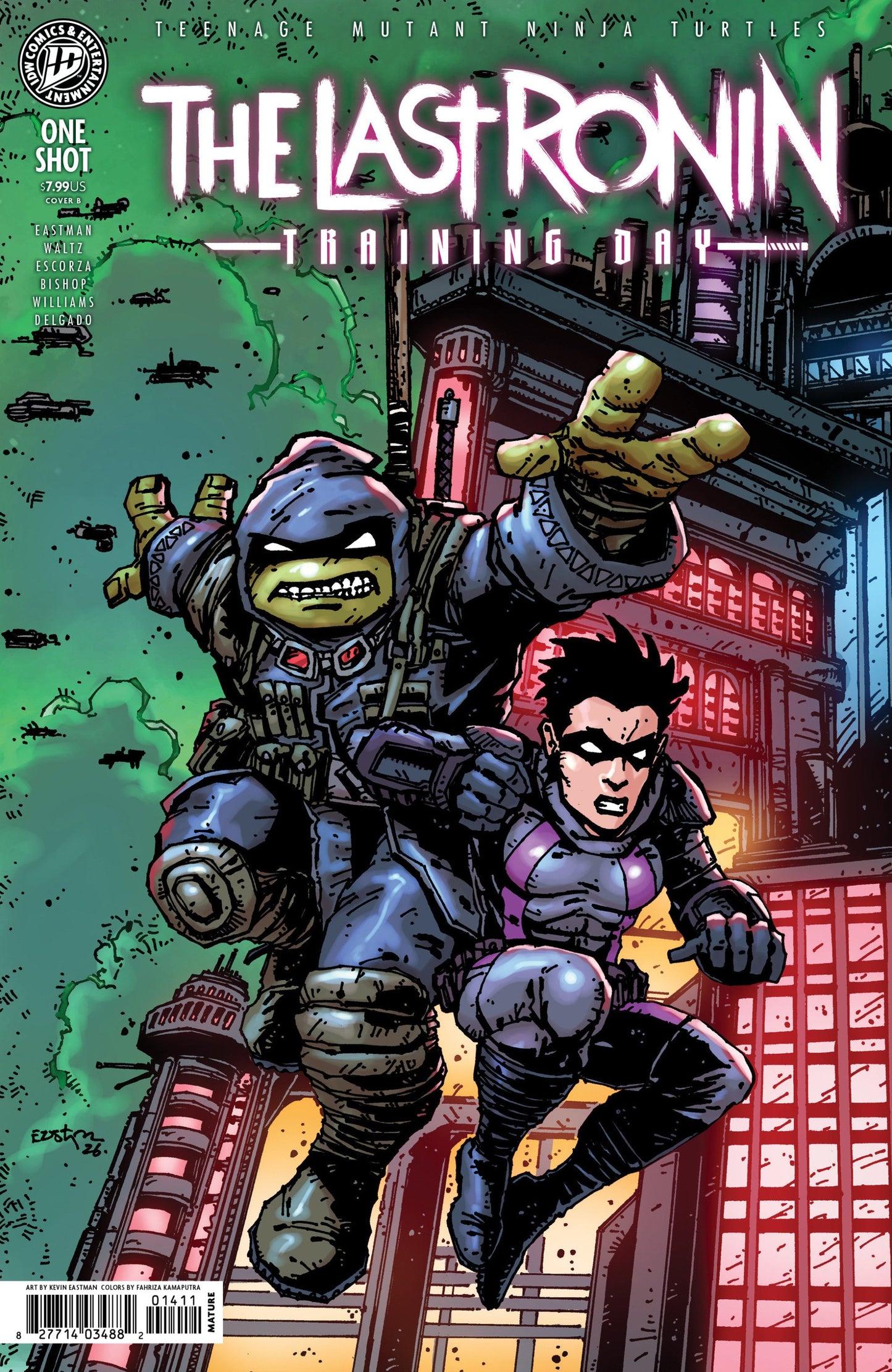 TEENAGE MUTANT NINJA TURTLES THE LAST RONIN--TRAINING DAY CVR B EASTMAN VAR