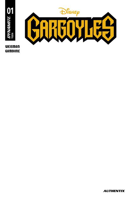 GARGOYLES #1 2026 CVR E BLANK AUTHENTIX VAR