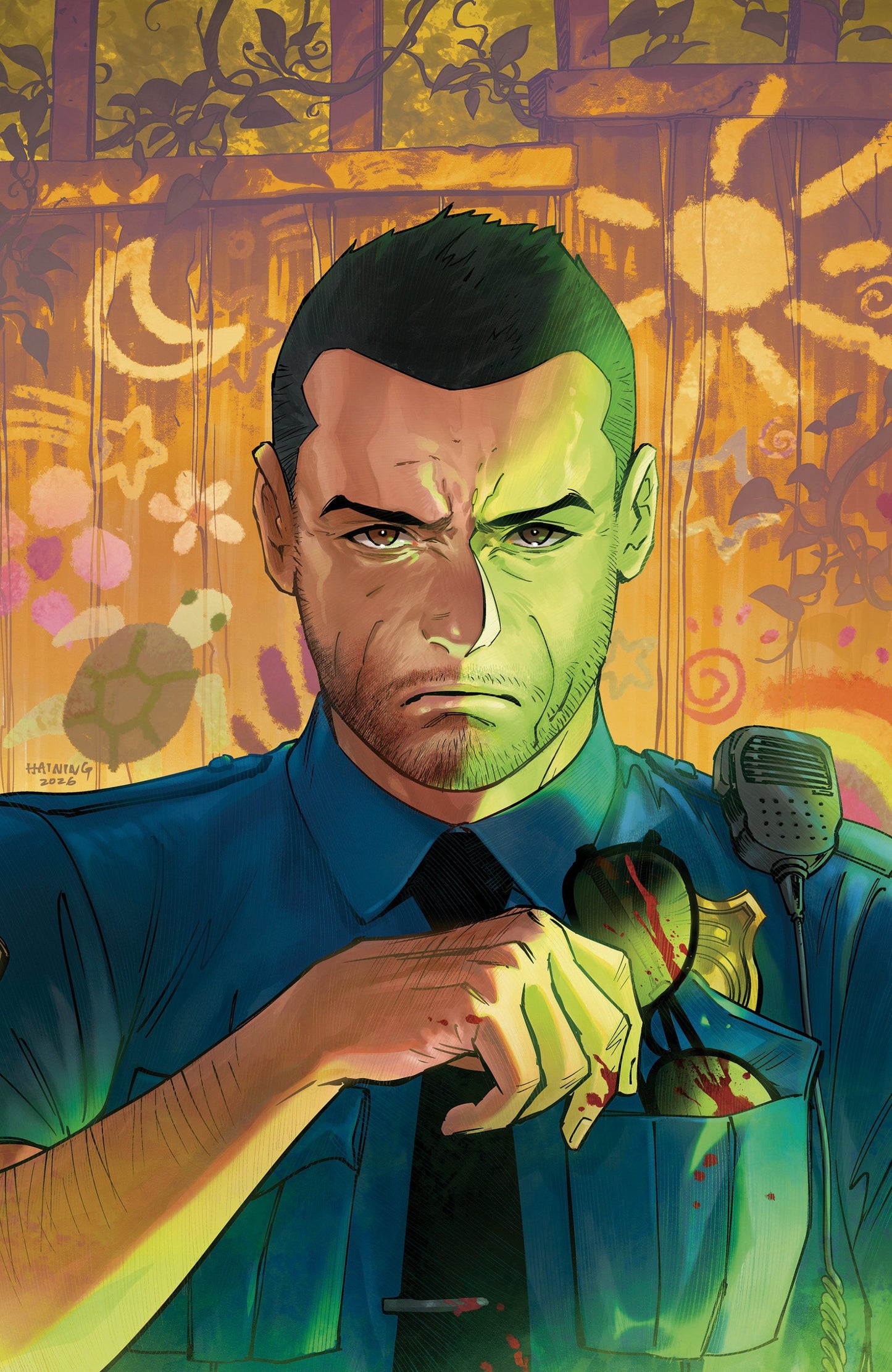 NEIGHBORHOOD WATCH #4 D UNLIMITED VAR FULL ART HAINING CVR D