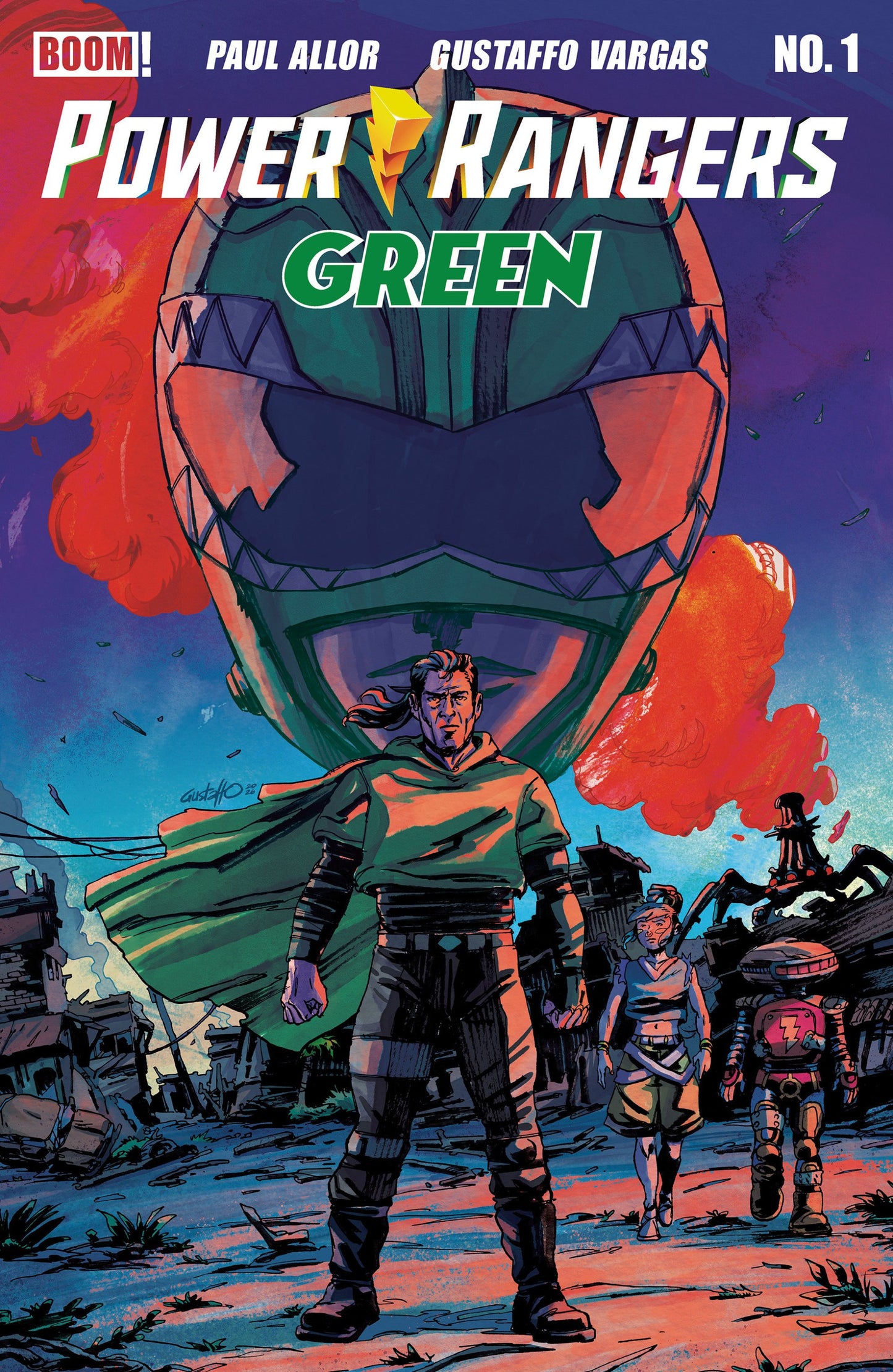 POWER RANGERS GREEN #1 CVR B VARGAS VAR