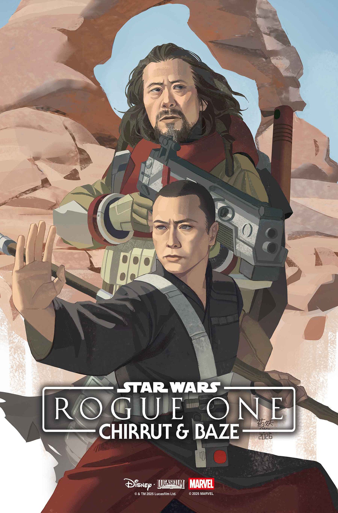 STAR WARS ROGUE ONE - CHIRRUT AND BAZE #1 AKA VAR CVR C