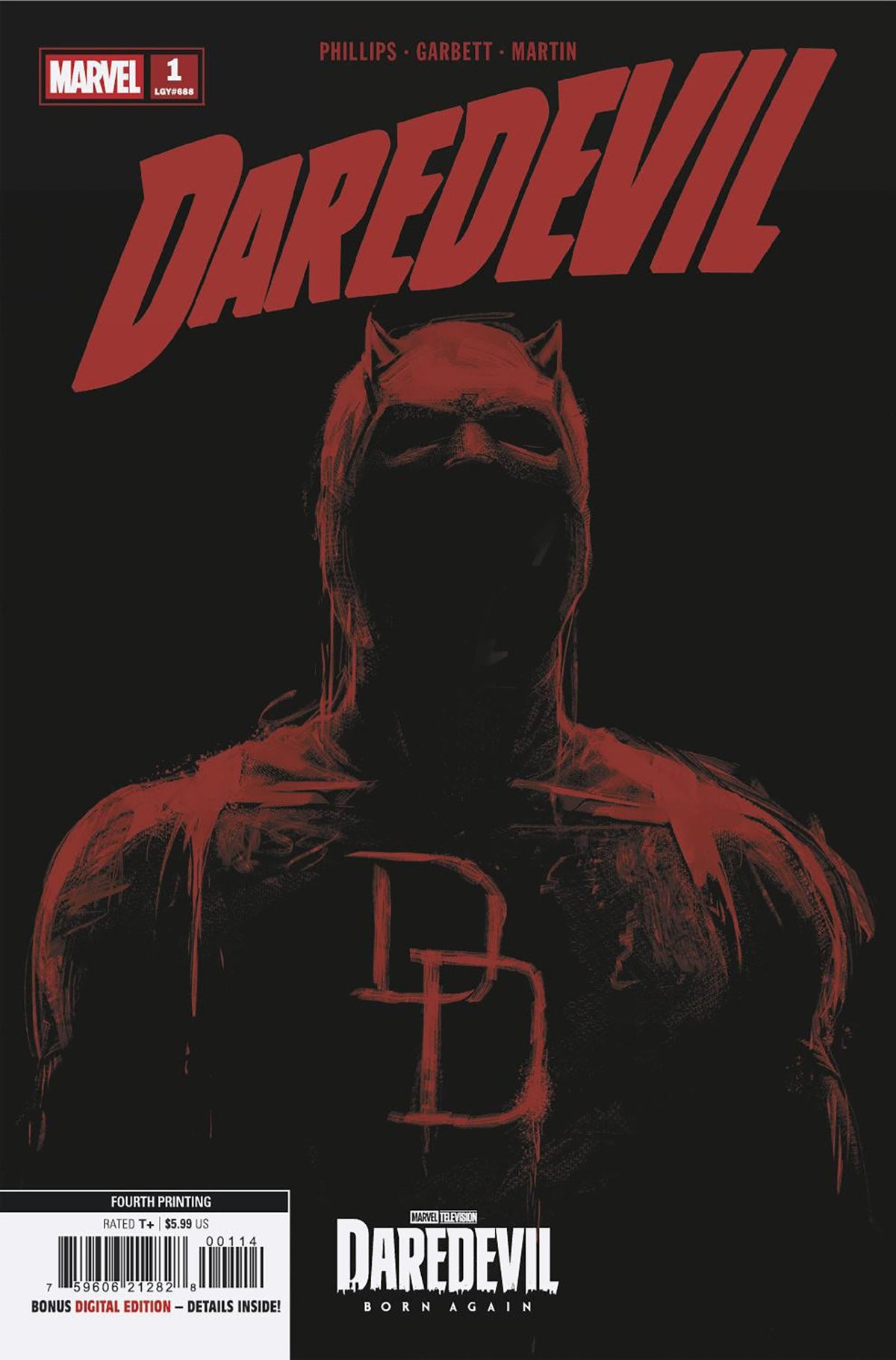 DAREDEVIL #1 MARVEL TELEVISION 4TH PRINTING VAR