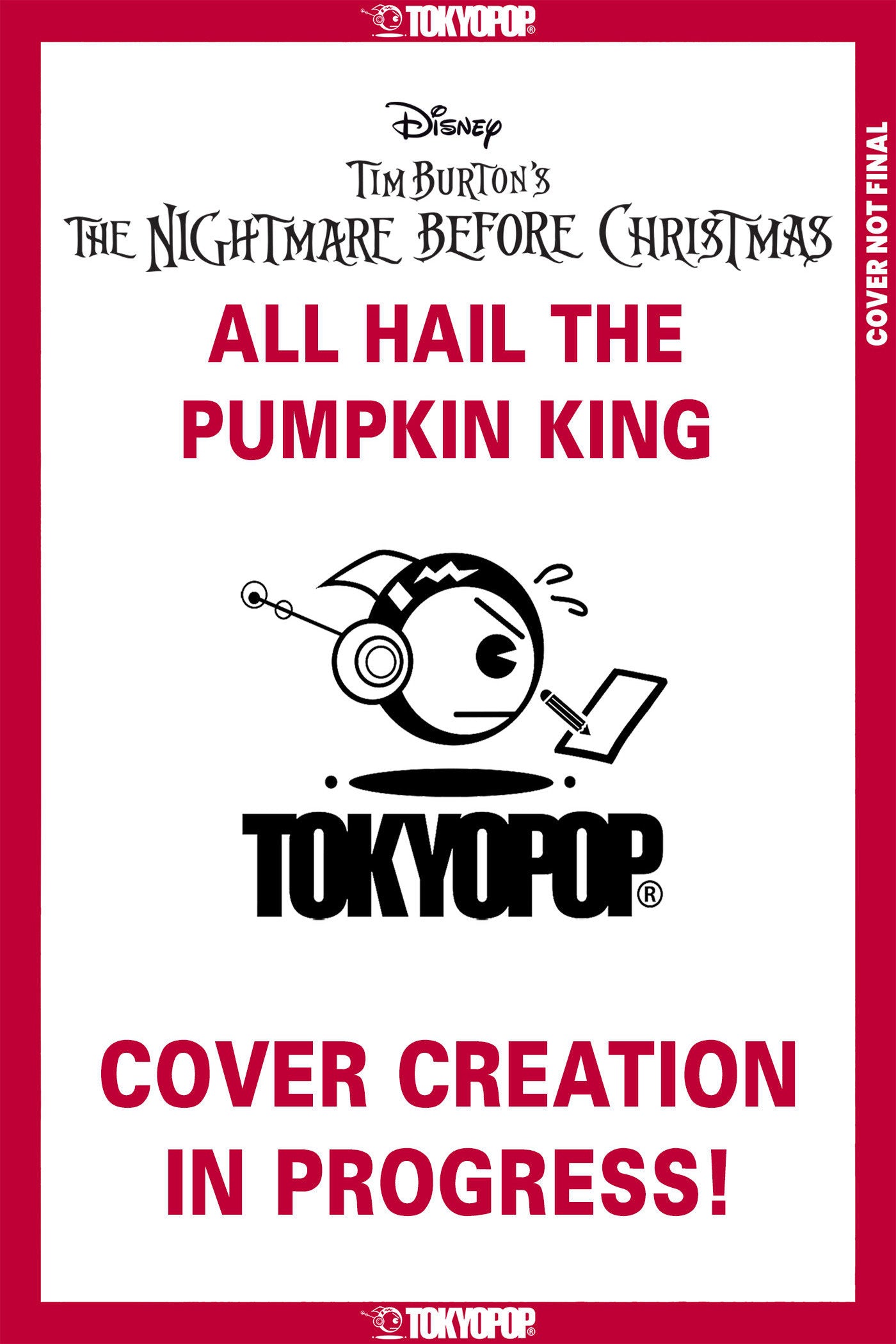 DISNEY TIM BURTONS THE NIGHTMARE BEFORE CHRISTMAS ALL HAIL THE PUMPKIN KING ISSUE #4 CVR A