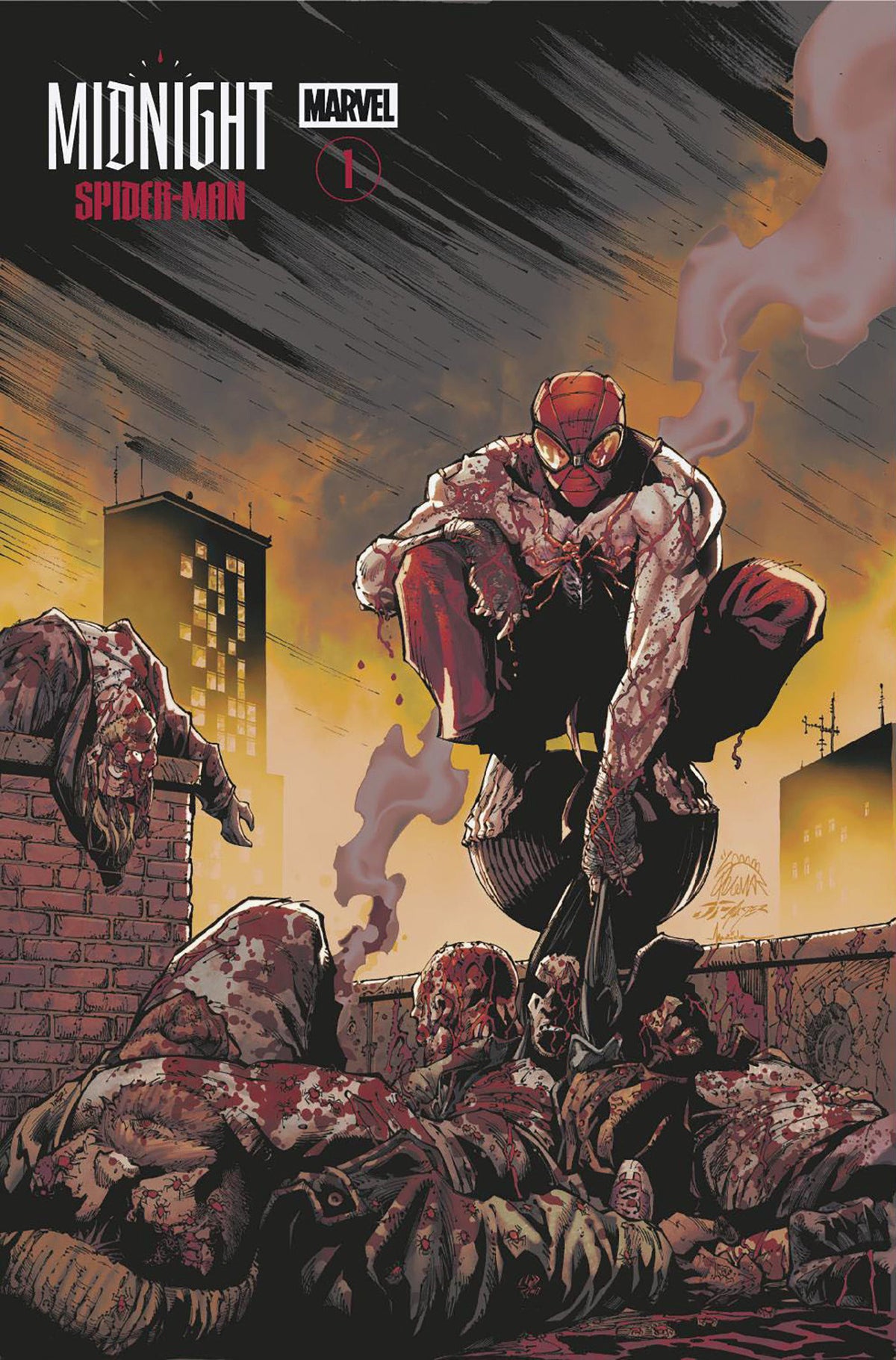 MIDNIGHT SPIDER-MAN #1 CVR B RYAN STEGMAN MIDNIGHT BLOODBATH VAR