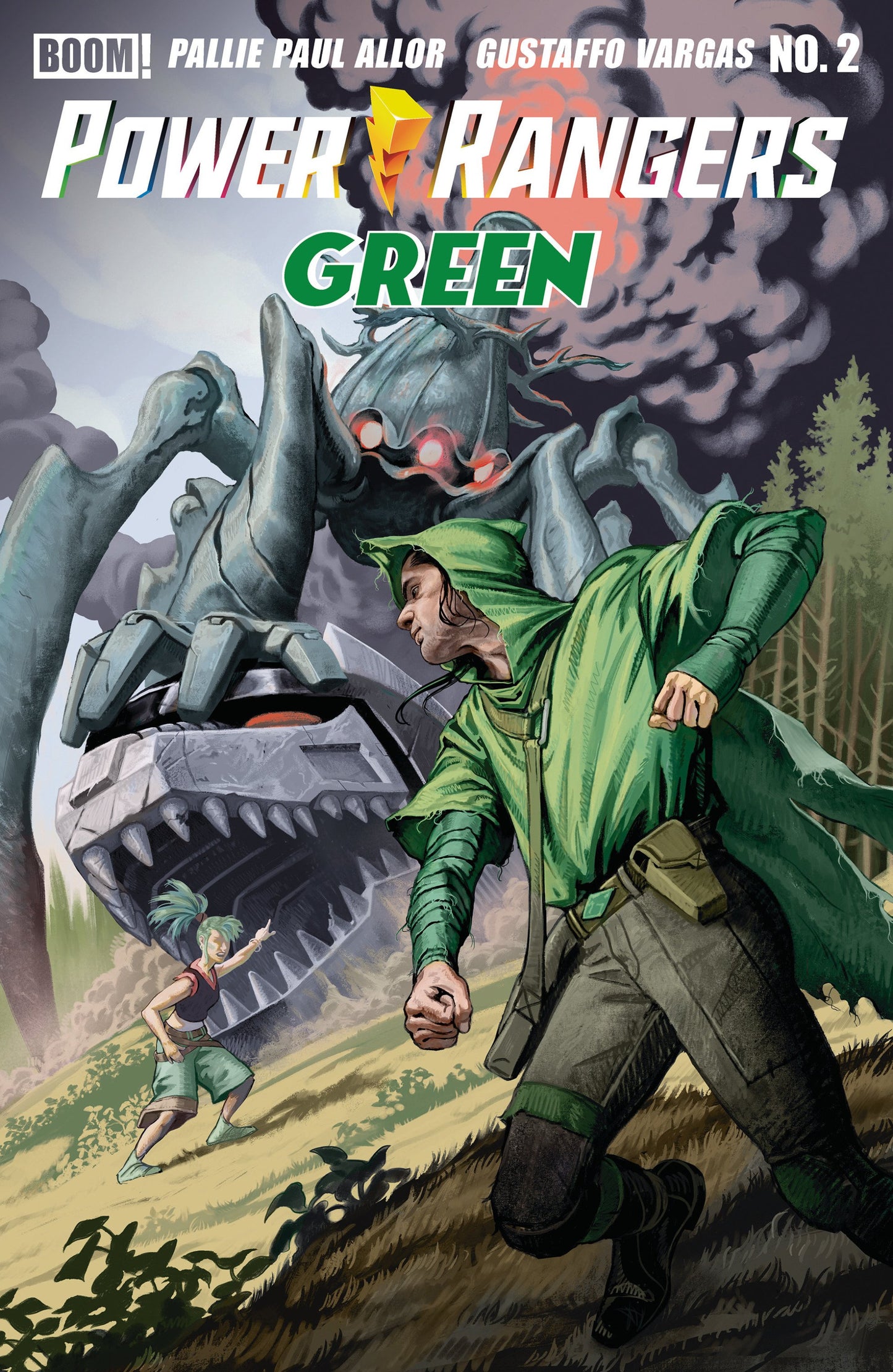 POWER RANGERS GREEN #2 J FOC REVEAL VAR DRESSED MORRIS CVR