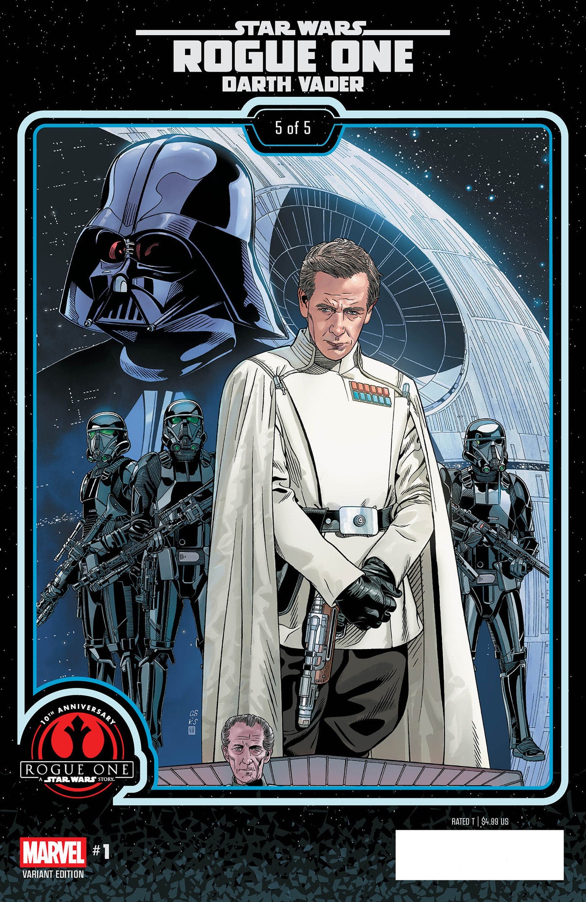 STAR WARS ROGUE ONE - DARTH VADER #1 CHRIS SPROUSE ROGUE ONE 10TH ANNIVERSARY VAR CVR E