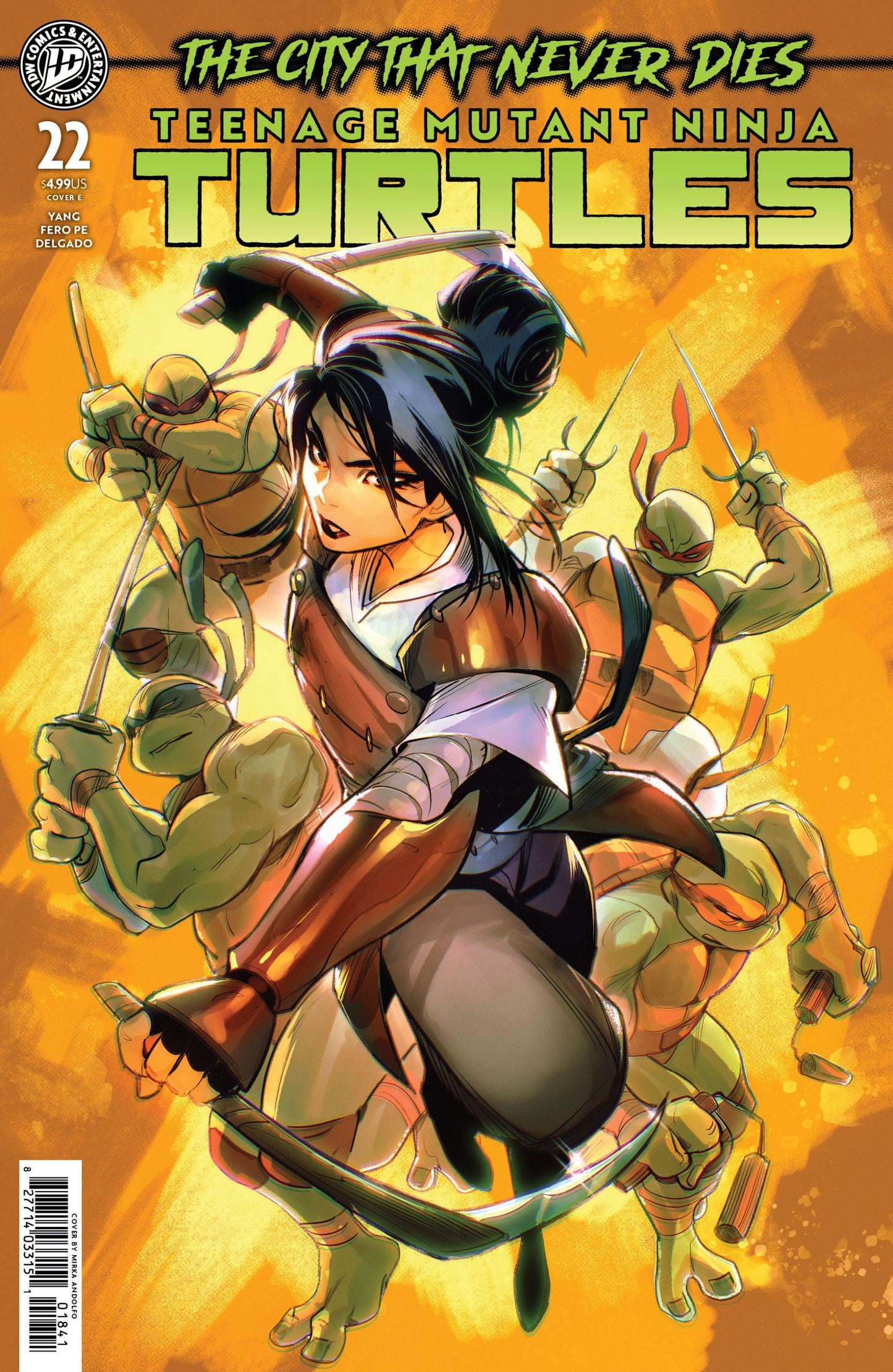 TEENAGE MUTANT NINJA TURTLES #22 VAR E ANDOLFO CVR E