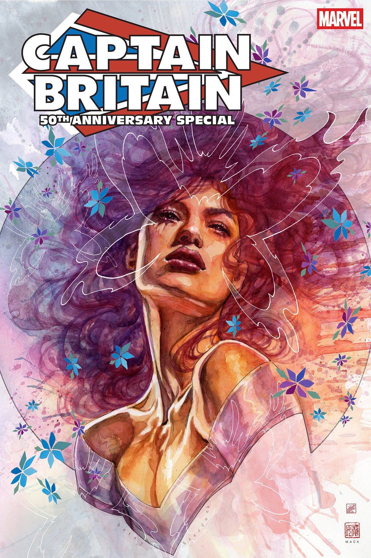 CAPTAIN BRITAIN 50TH ANNIVERSARY SPECIAL #1 DAVID MACK VAR CVR B