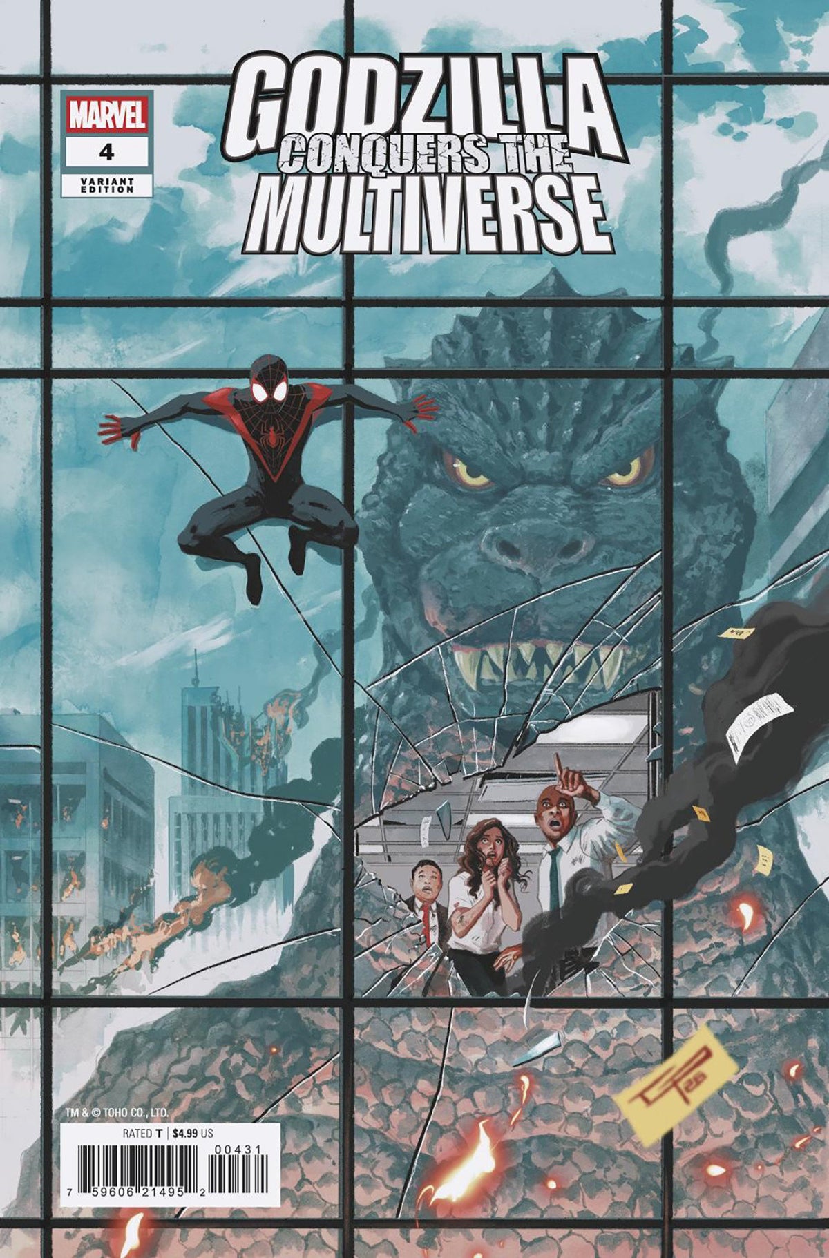 GODZILLA CONQUERS THE MULTIVERSE #4 GERMAN PERALTA VAR CVR C