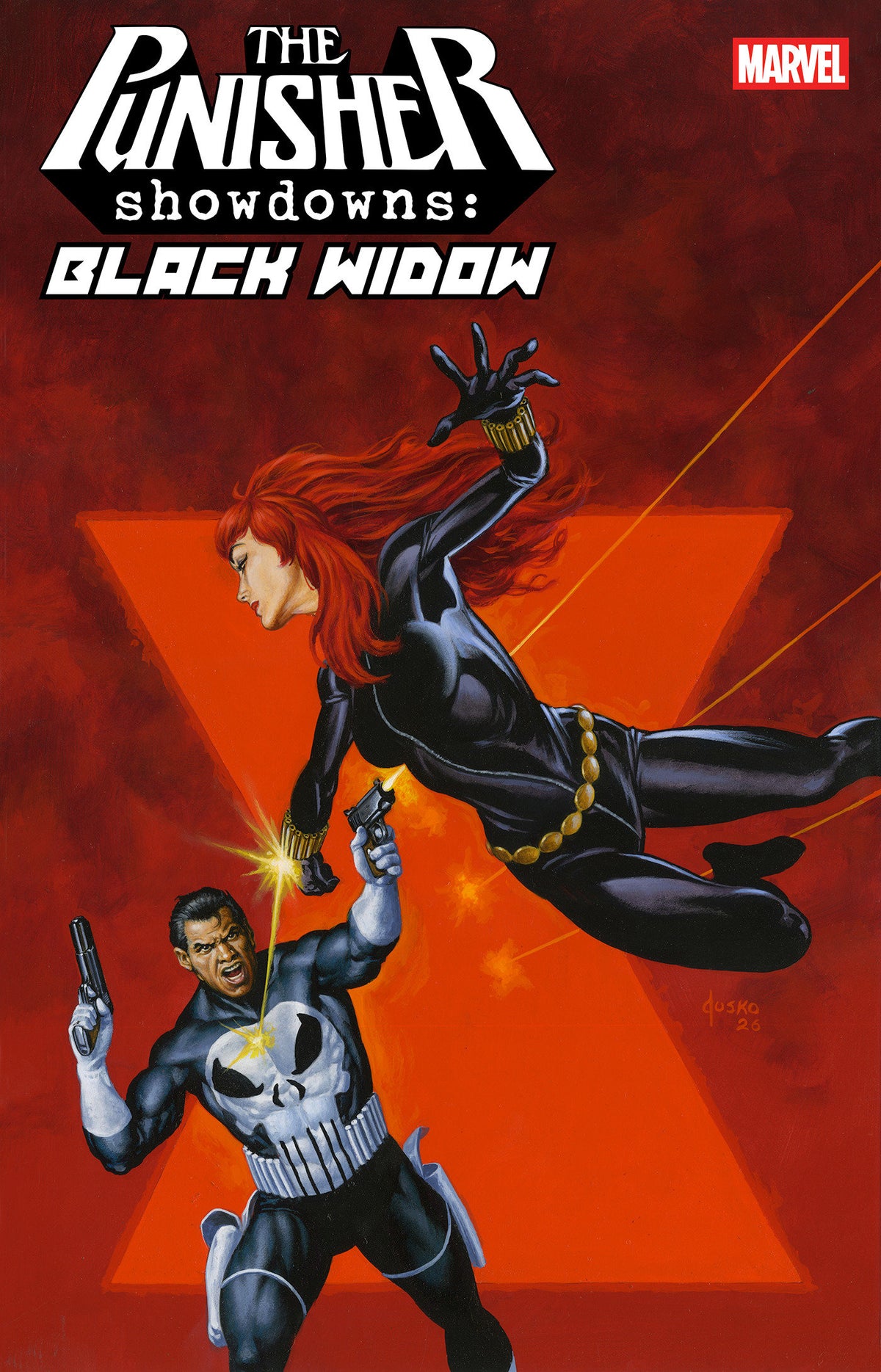 PUNISHER SHOWDOWNS BLACK WIDOW #1 JOE JUSKO VAR 1:25 INCV