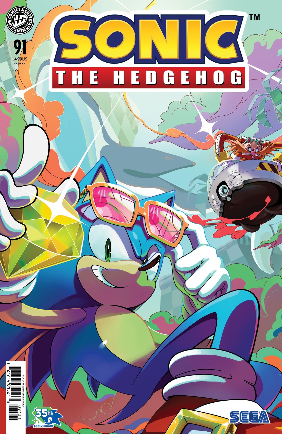 SONIC THE HEDGEHOG #91 VAR C RICHARDS CVR C