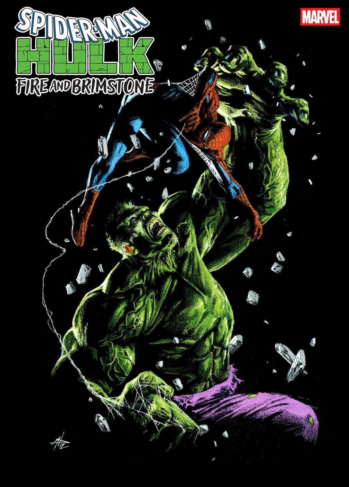 SPIDER-MAN HULK FIRE AND BRIMSTONE #3 GABRIELE DELLOTTO VAR CVR B