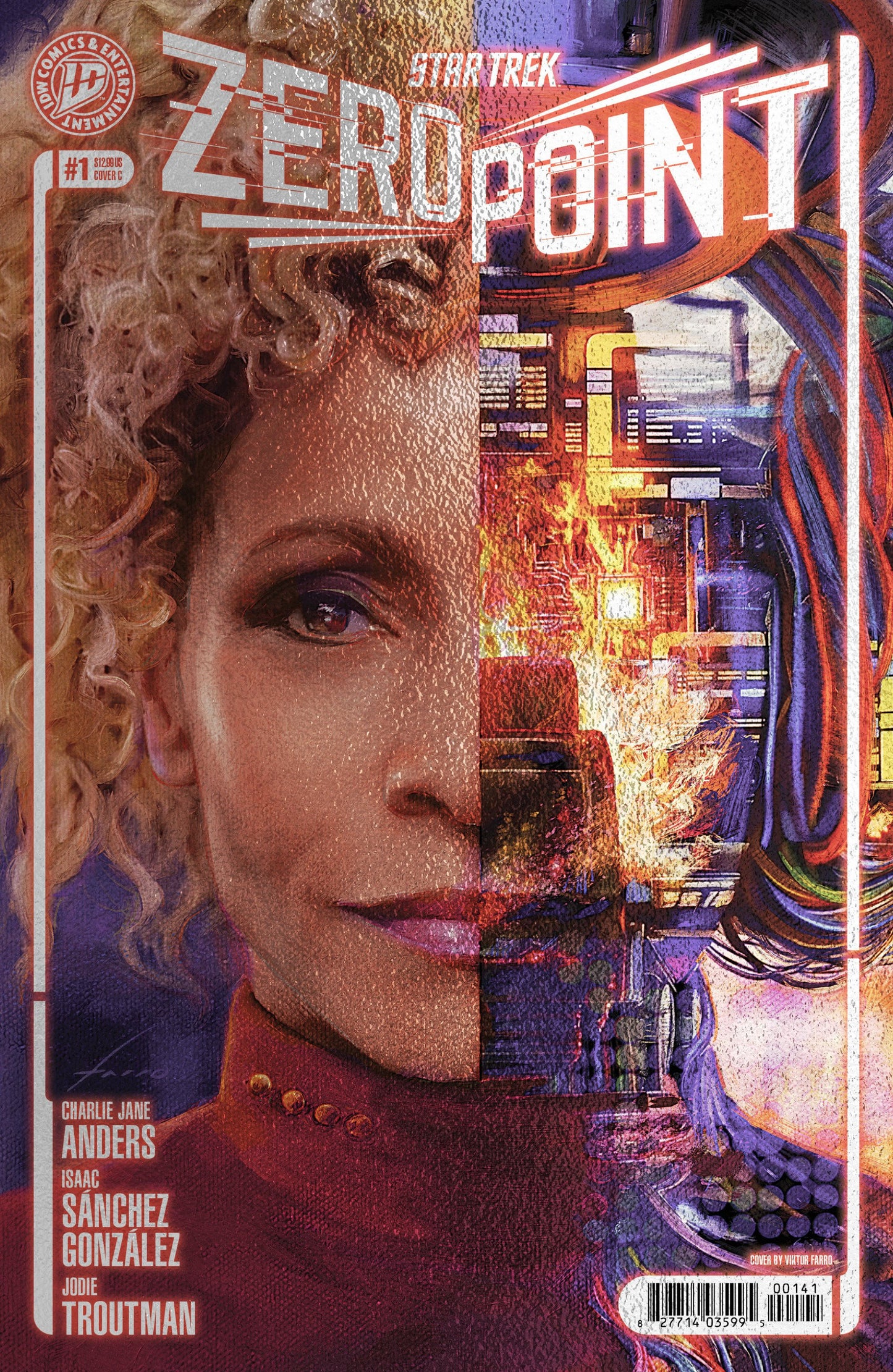 STAR TREK ZERO POINT #1 VAR C FOIL FARRO CVR C