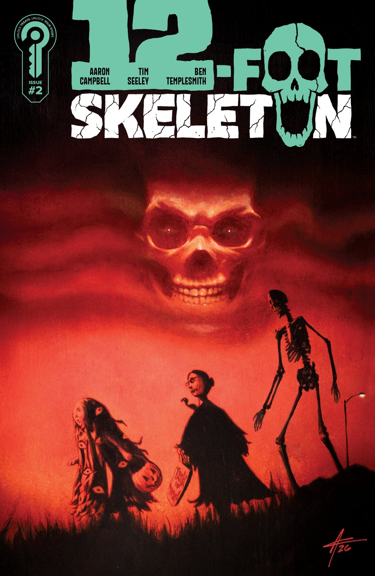 12-FOOT SKELETON #2 CVR B AARON CAMPBELL VAR