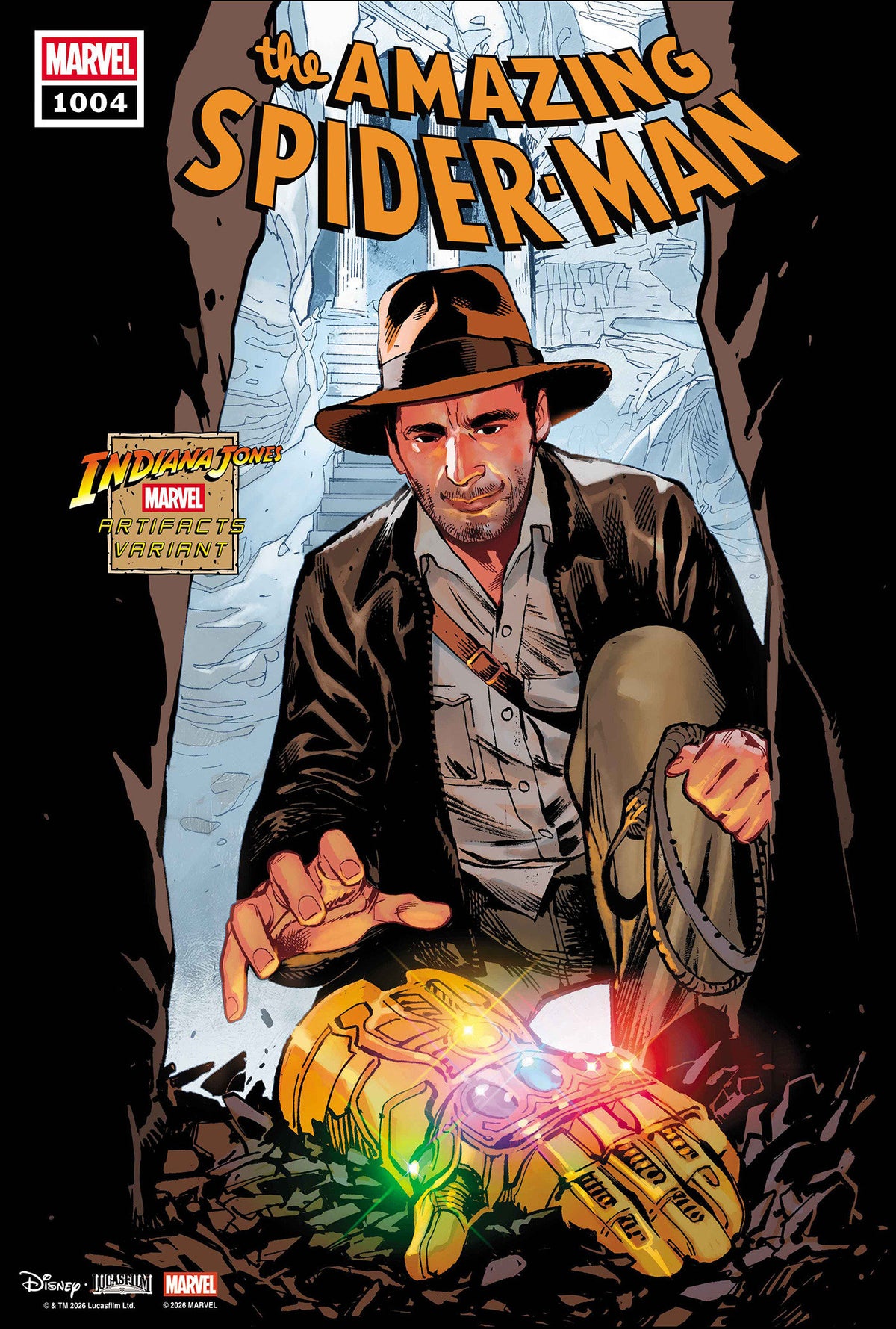 AMAZING SPIDER-MAN #1004 CVR C SARA PICHELLI INDIANA JONES MARVEL ARTIFACT VAR