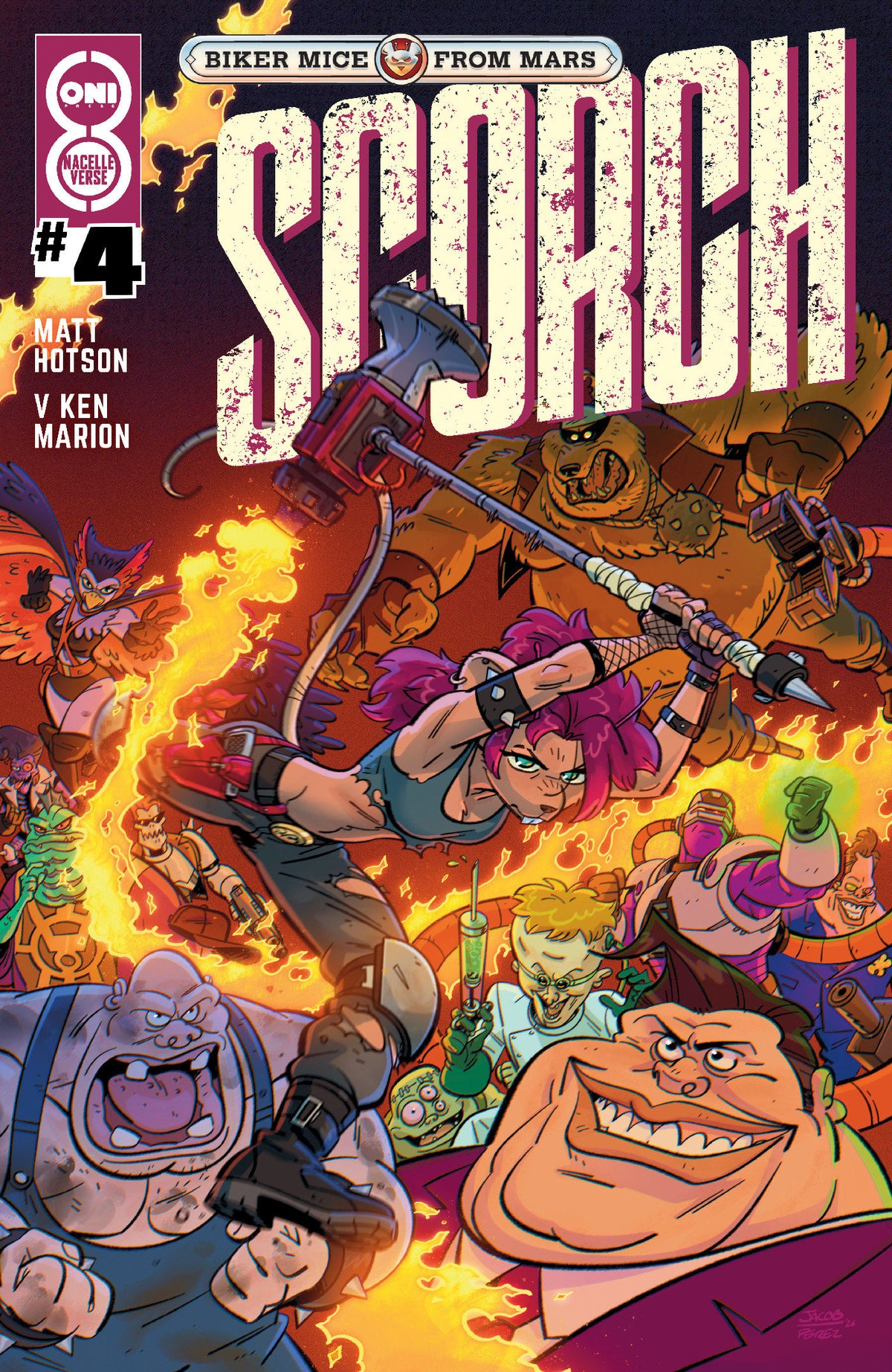 BIKER MICE FROM MARS SCORCH #4 CVR B JACOB PEREZ VAR