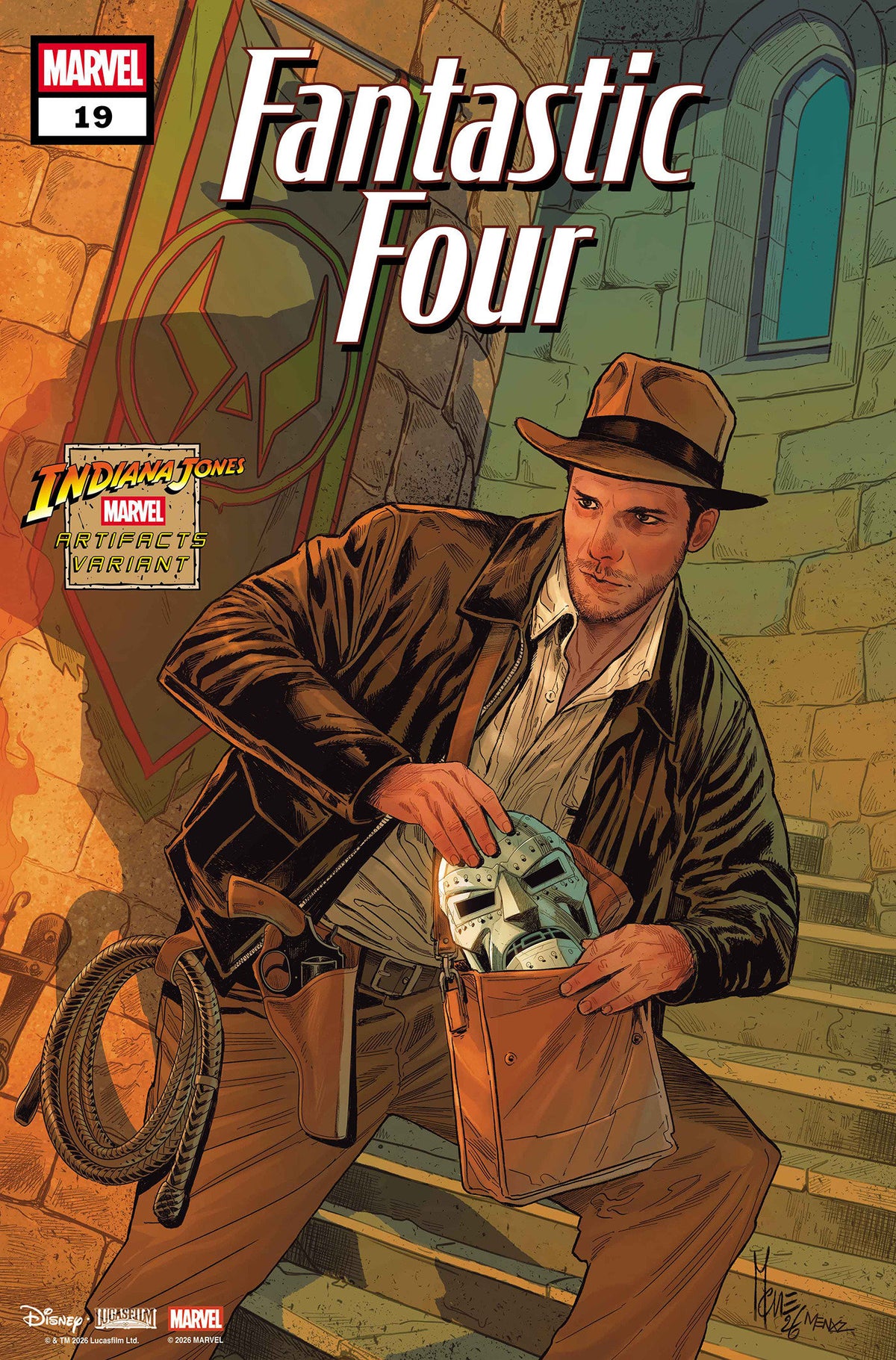 FANTASTIC FOUR #19 CVR C MARCO CHECCHETTO INDIANA JONES MARVEL ARTIFACT VAR