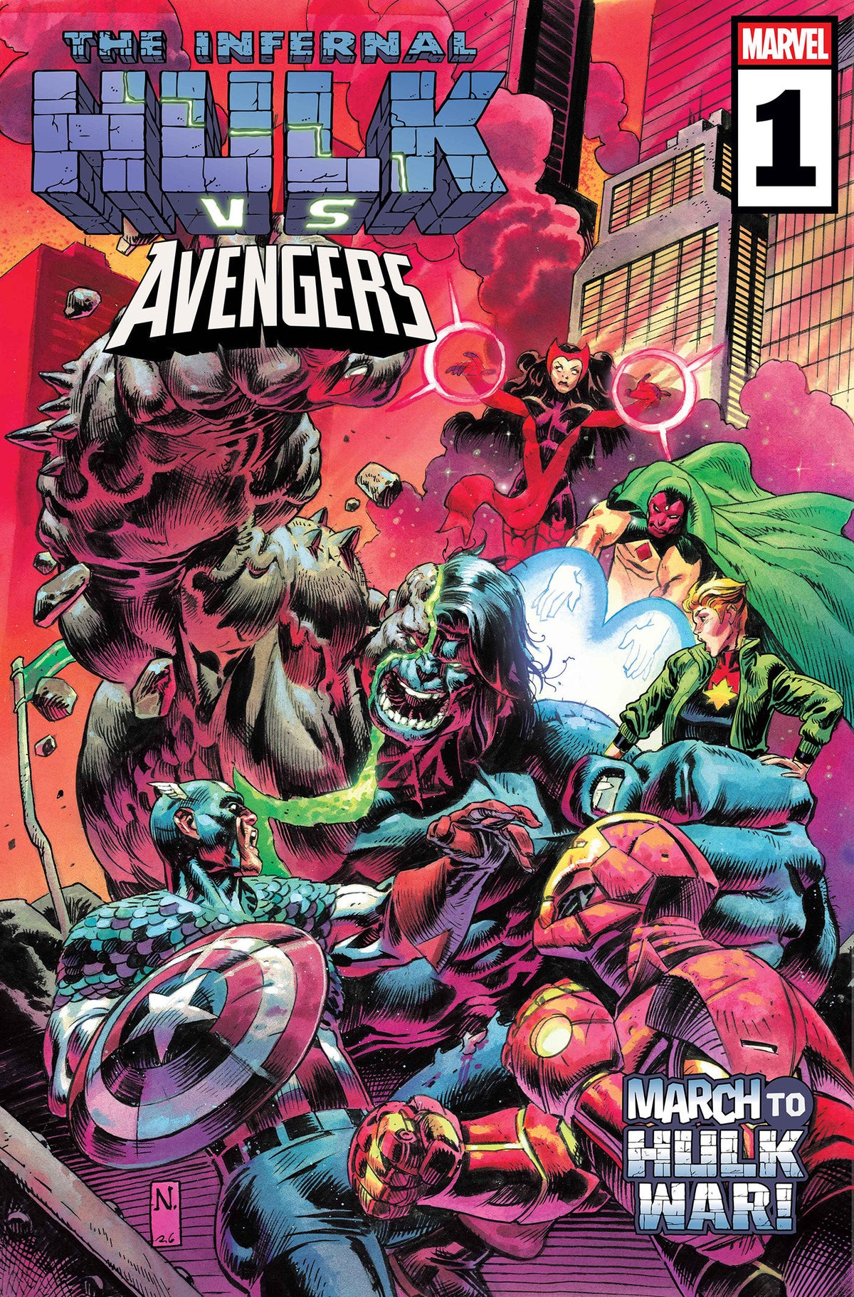 INFERNAL HULK VS AVENGERS #1 CVR A