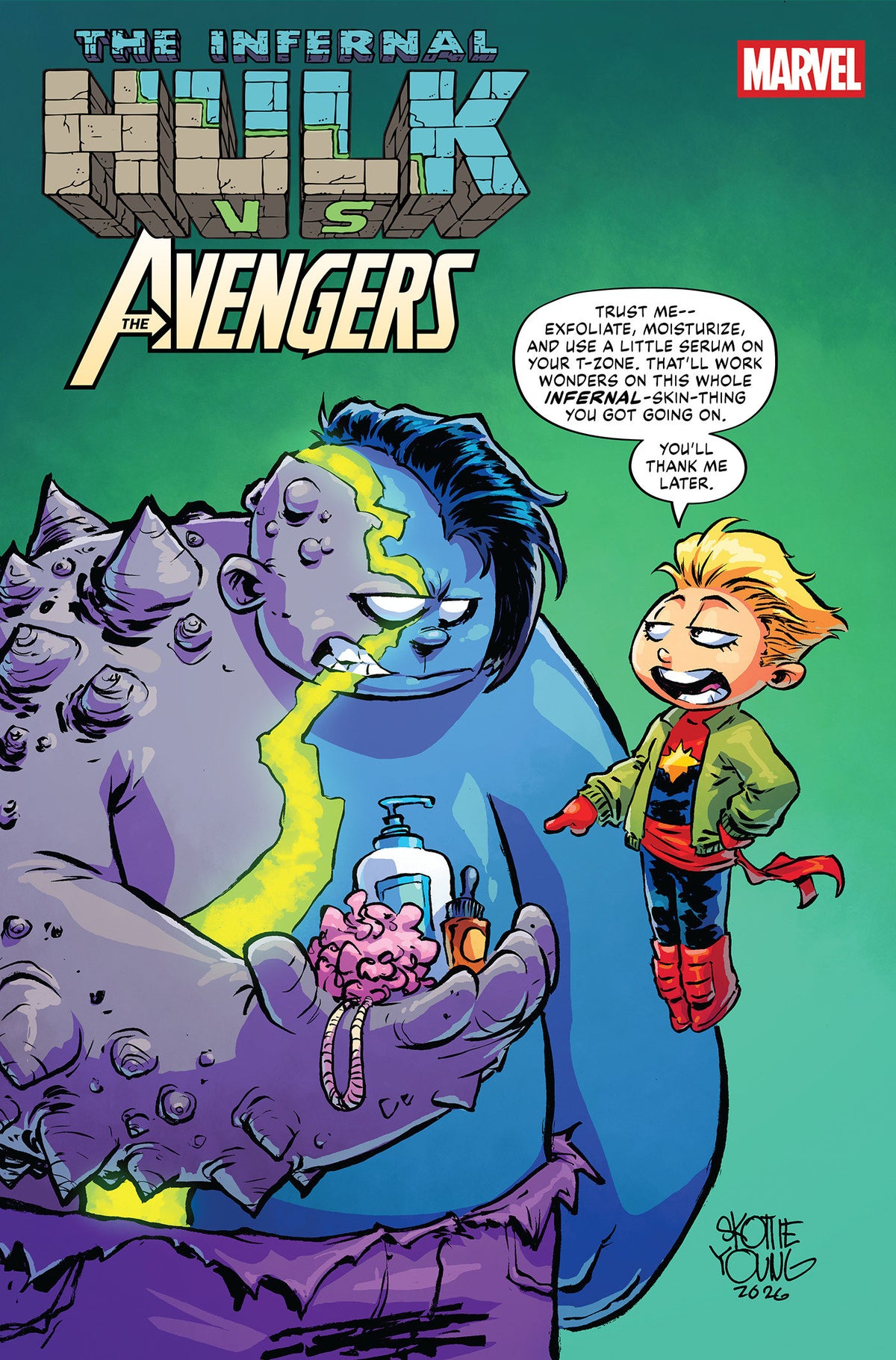 INFERNAL HULK VS AVENGERS #1 CVR B SKOTTIE YOUNG VAR